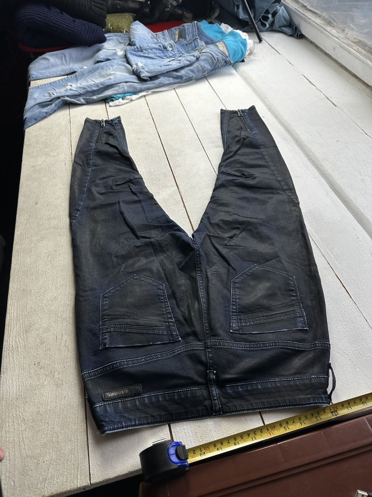 Diesel 🚨 DIESEL AVANT GARDE GOTHIC WOMEN JEANS LOGO IFSIXWASNINE Size 25" / US 0 / IT 36 - 8 Thumbnail