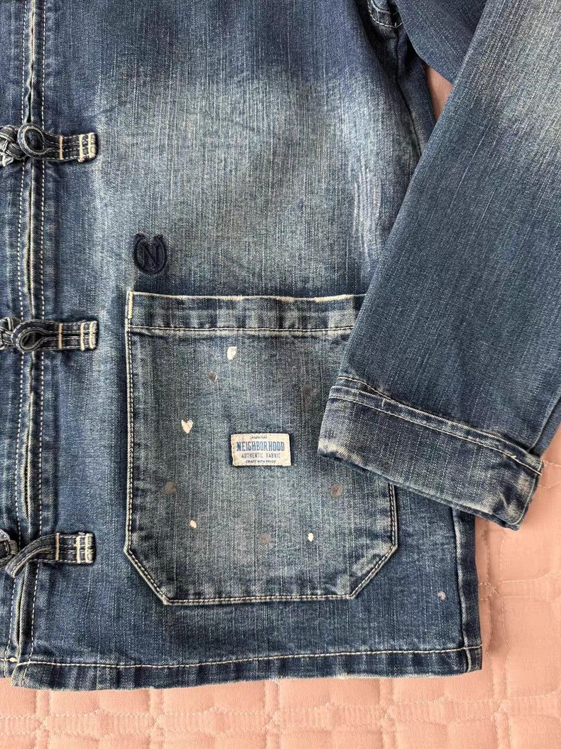 Neighborhood NEIGHBORHOOD Splatter Ink Denim Jacket Size US S / EU 44-46 / 1 - 4 Thumbnail