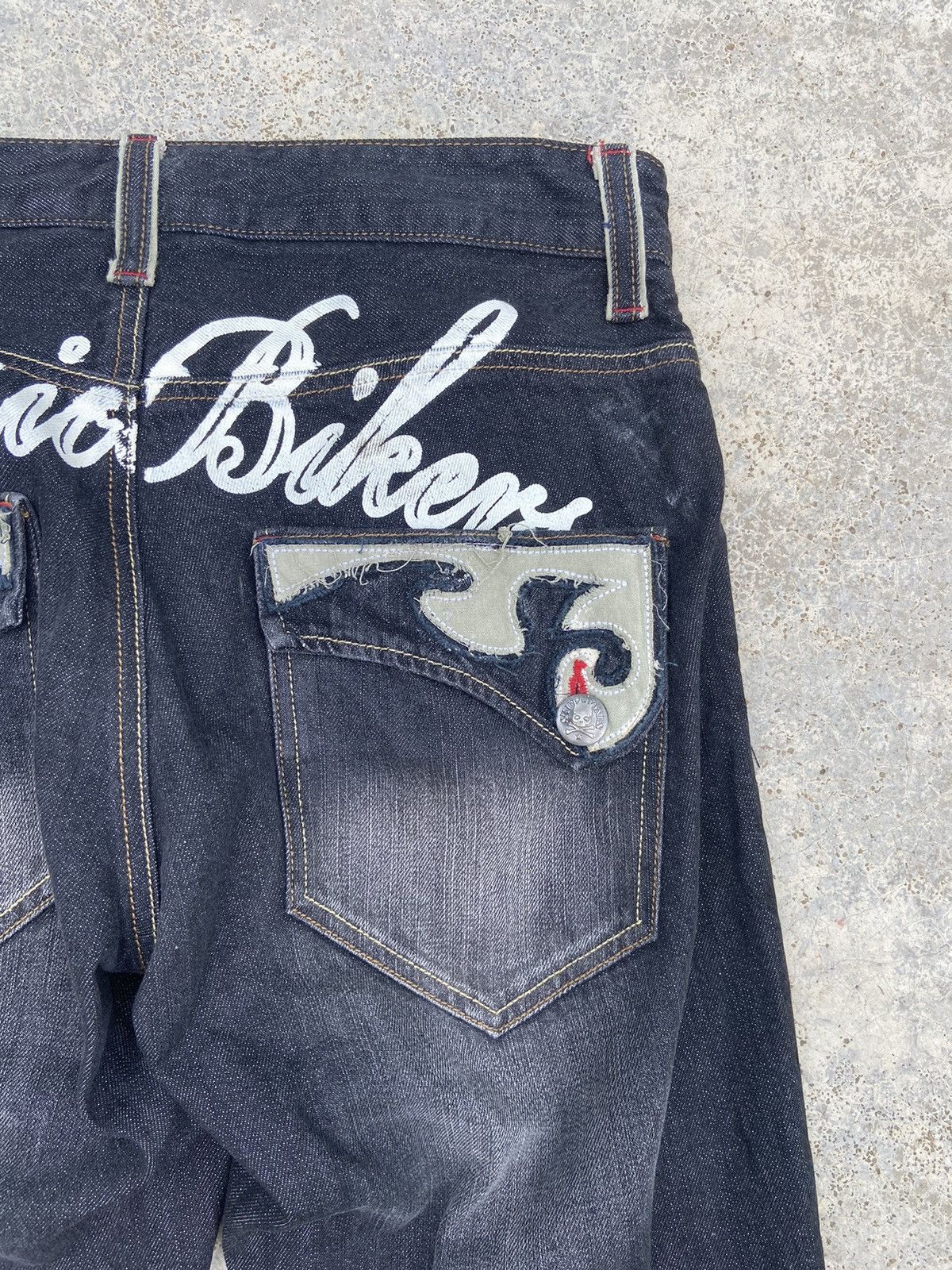 Japanese Brand 🔥 Jack Serika jeans Flared skulls if six was nine Size US 32 / EU 48 - 5 Thumbnail