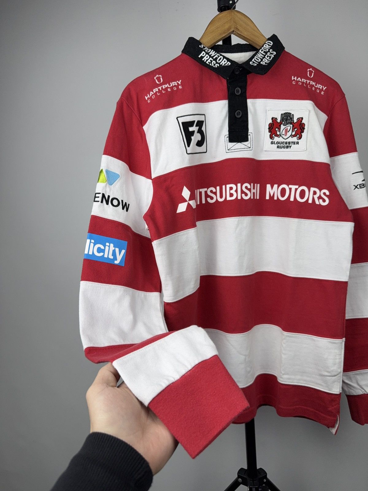Japanese Brand Gloucester Rugby Mitsubishi Motors Jersey XBlades M Size US L / EU 52-54 / 3 - 6 Thumbnail