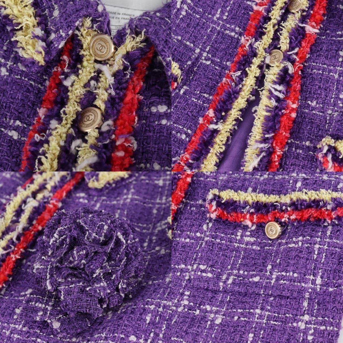 Chanel Chanel Tweed Jacket Size US XXS / EU 40 - 4 Thumbnail