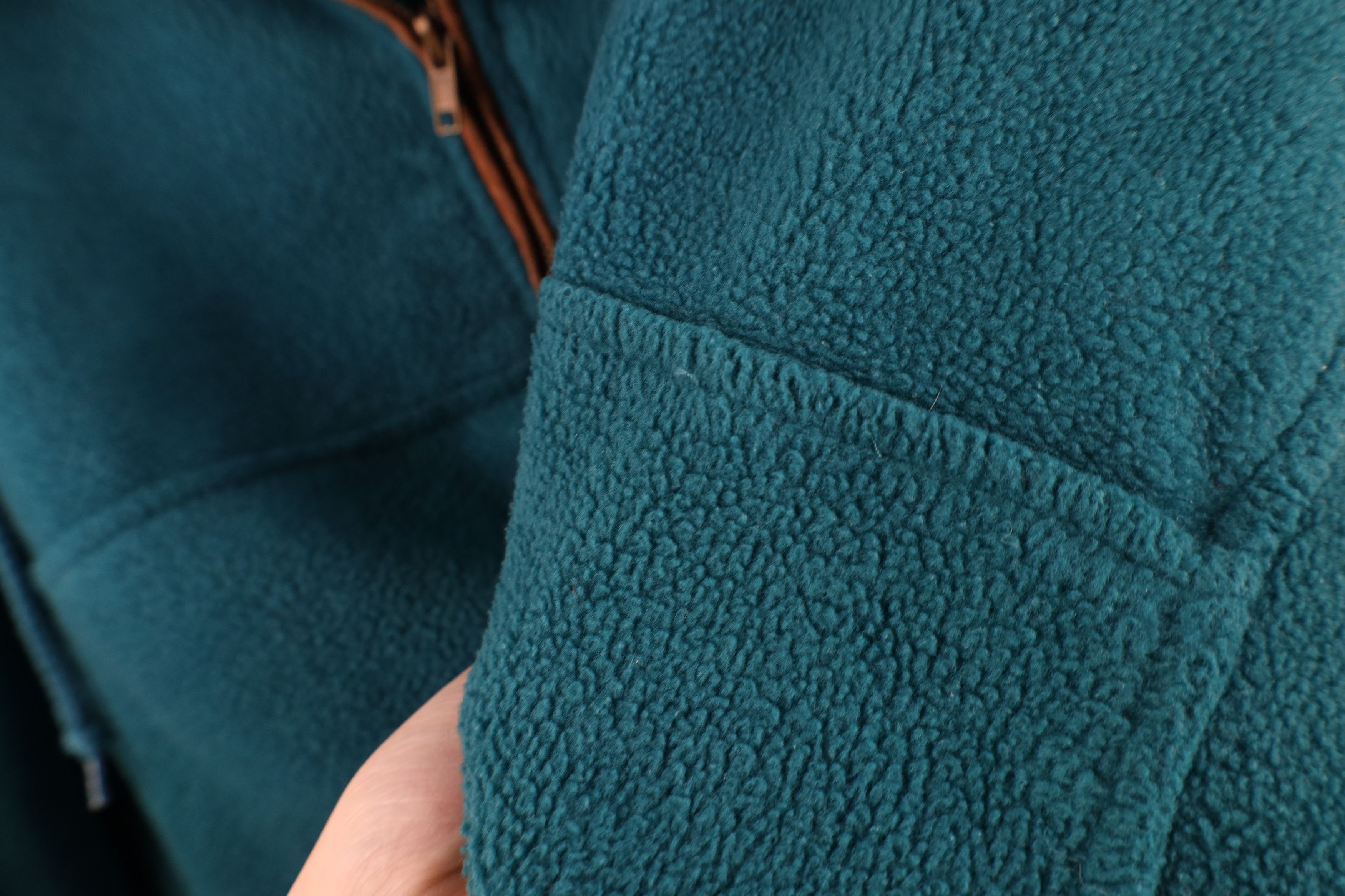 Vintage Vintage 90s Streetwear Half Zip Fleece Pullover Sweater Teal Size US L / EU 52-54 / 3 - 8 Thumbnail