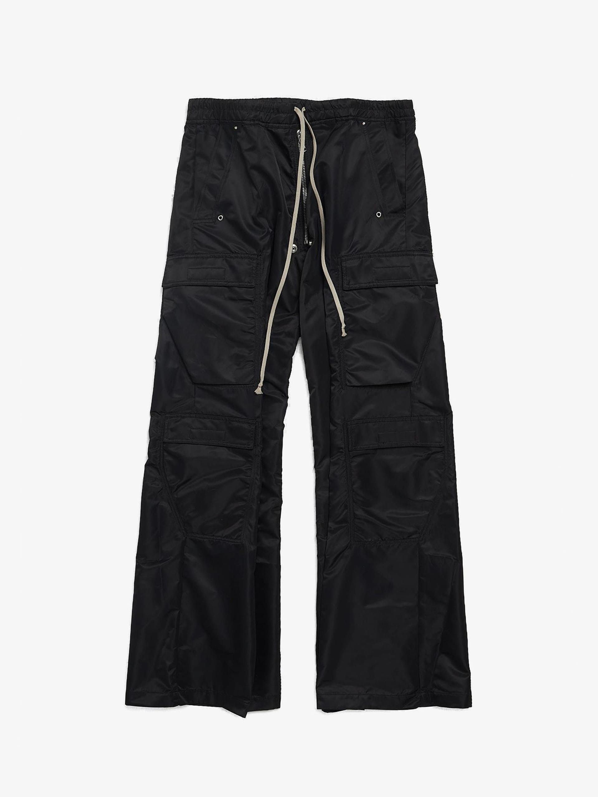 Rick Owens Drkshdw Black Cargo Belas Nylon Pants Size US 30 / EU 46 - 1 Thumbnail