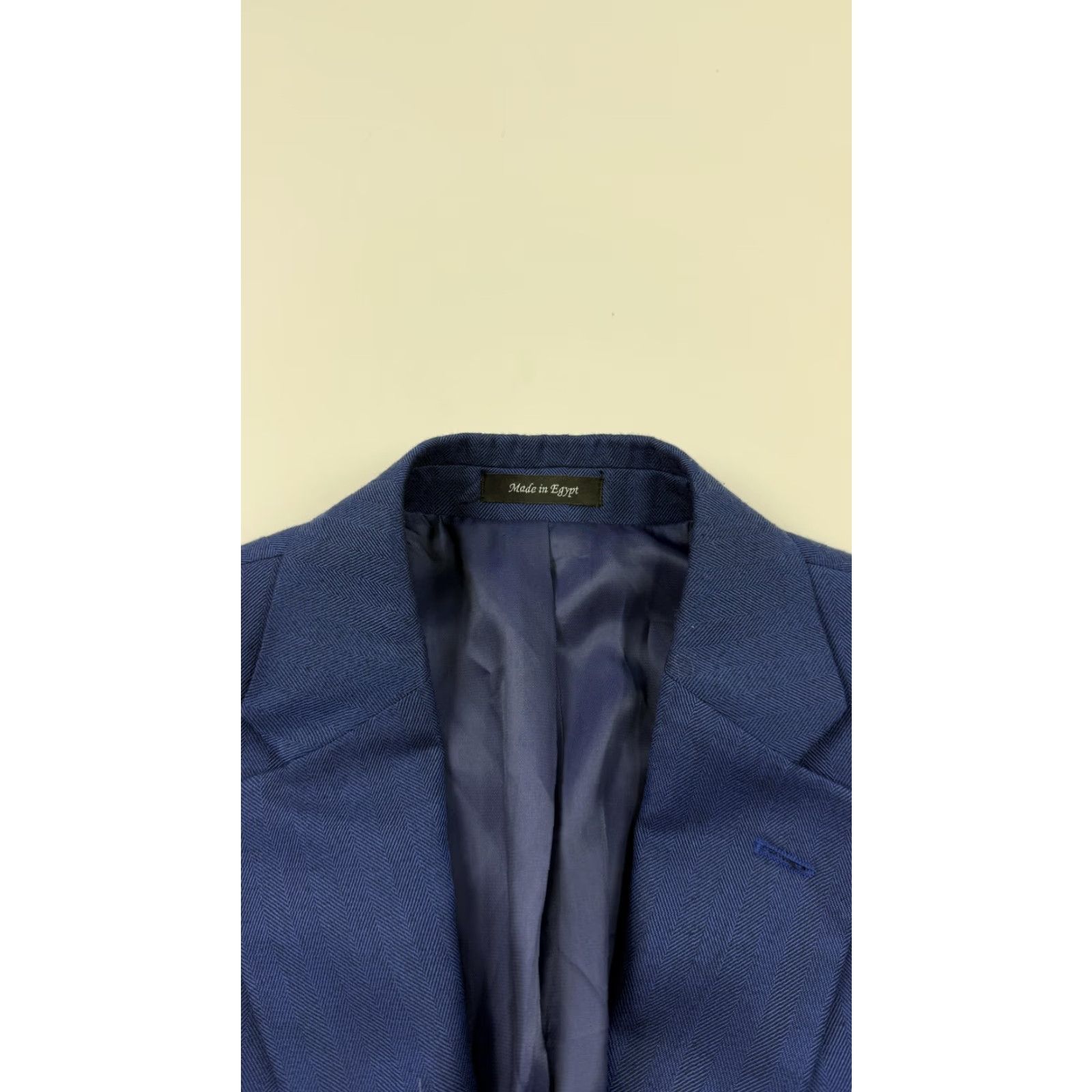 Ralph Lauren LRL Ralph Lauren Blazer Mens 38R Blue Herringbone Two Button Sport Coat Lined Size 38R - 5 Thumbnail