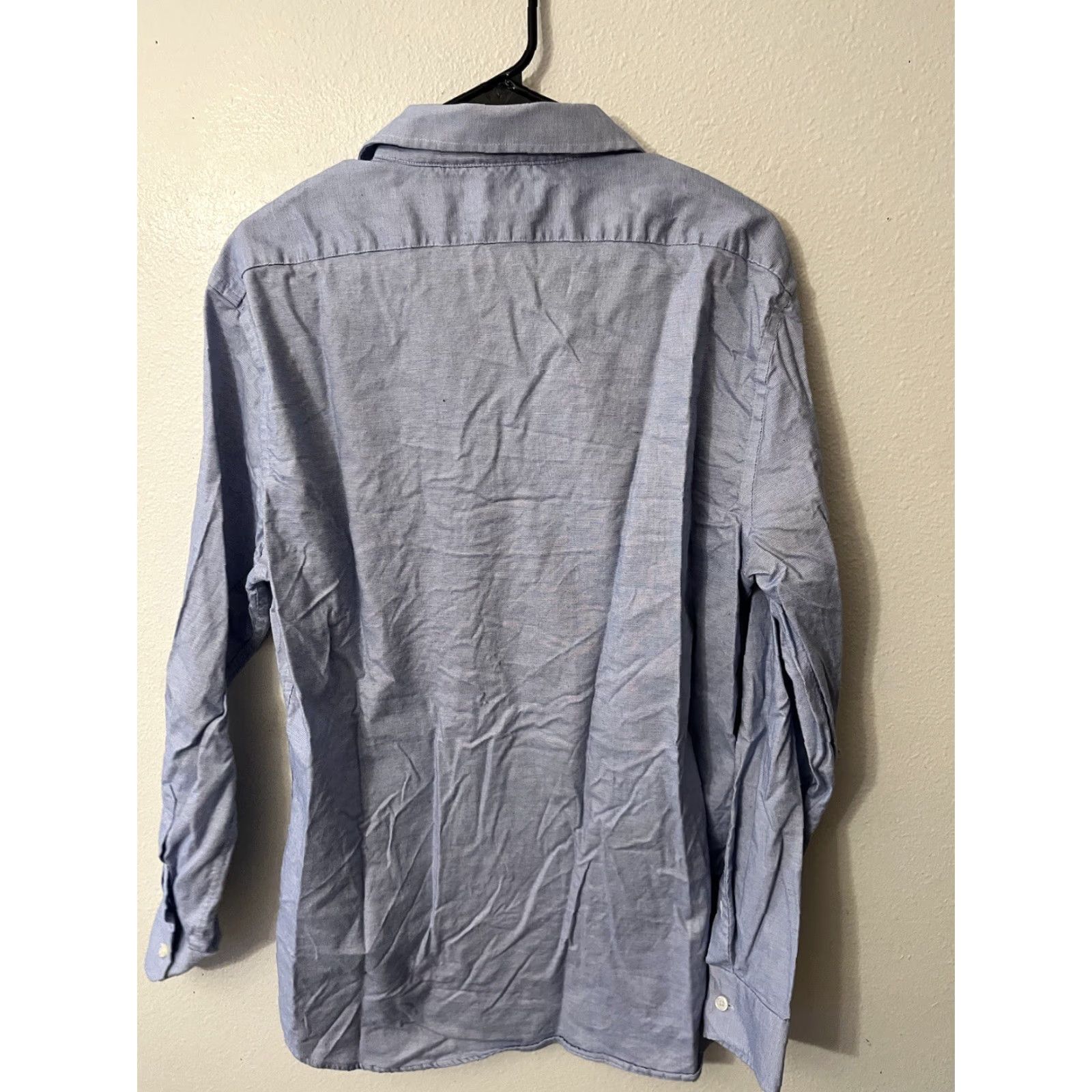 Banana Republic Banana Republic Button Up Shirt Mens Large Blue Slim Fit Wrinkle Resistant Shirt Button Up Men L Blue Slim Size US L / EU 52-54 / 3 - 3 Thumbnail
