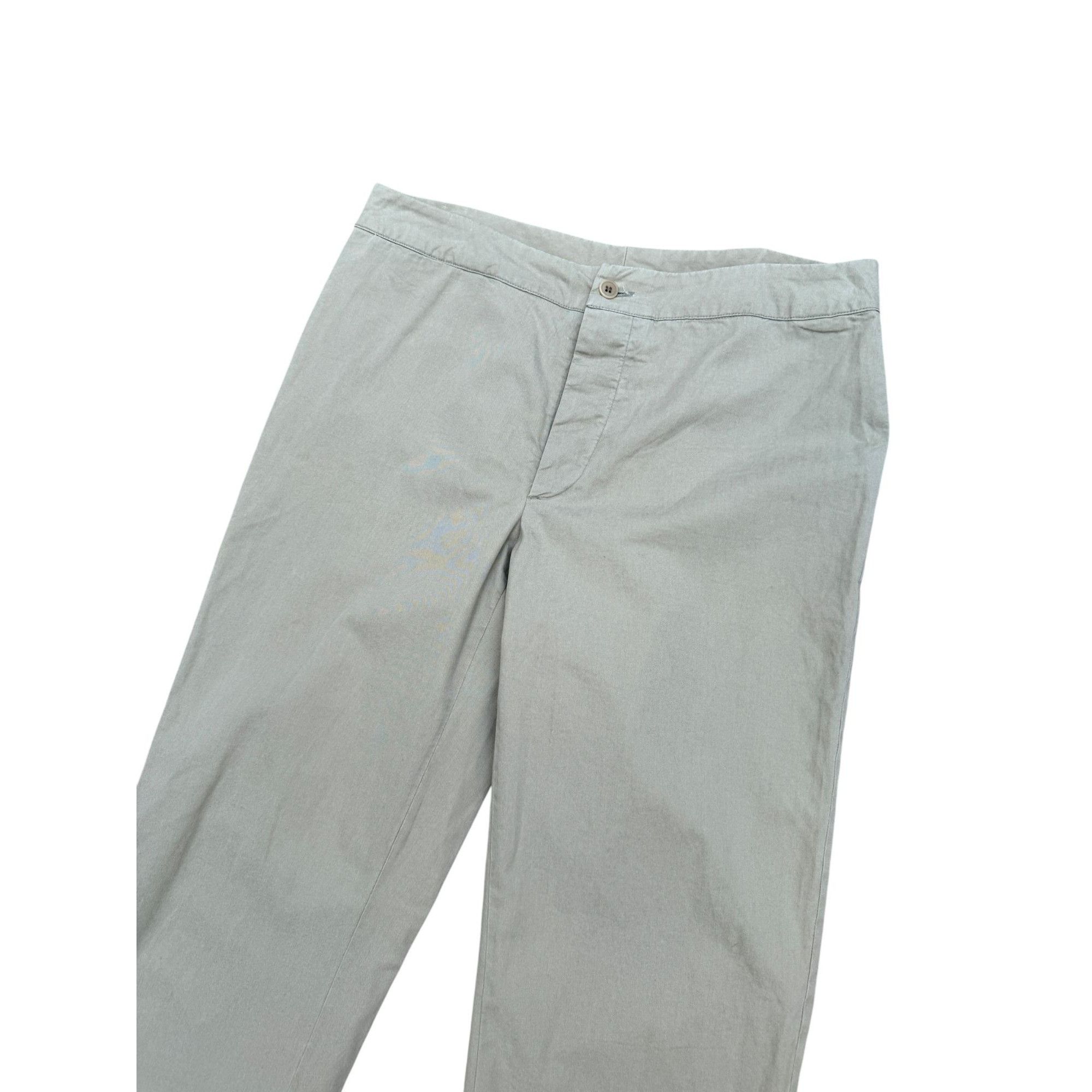 Helmut Lang Light Beige Cotton Trousers Size 30" / US 8 / IT 44 - 3 Thumbnail