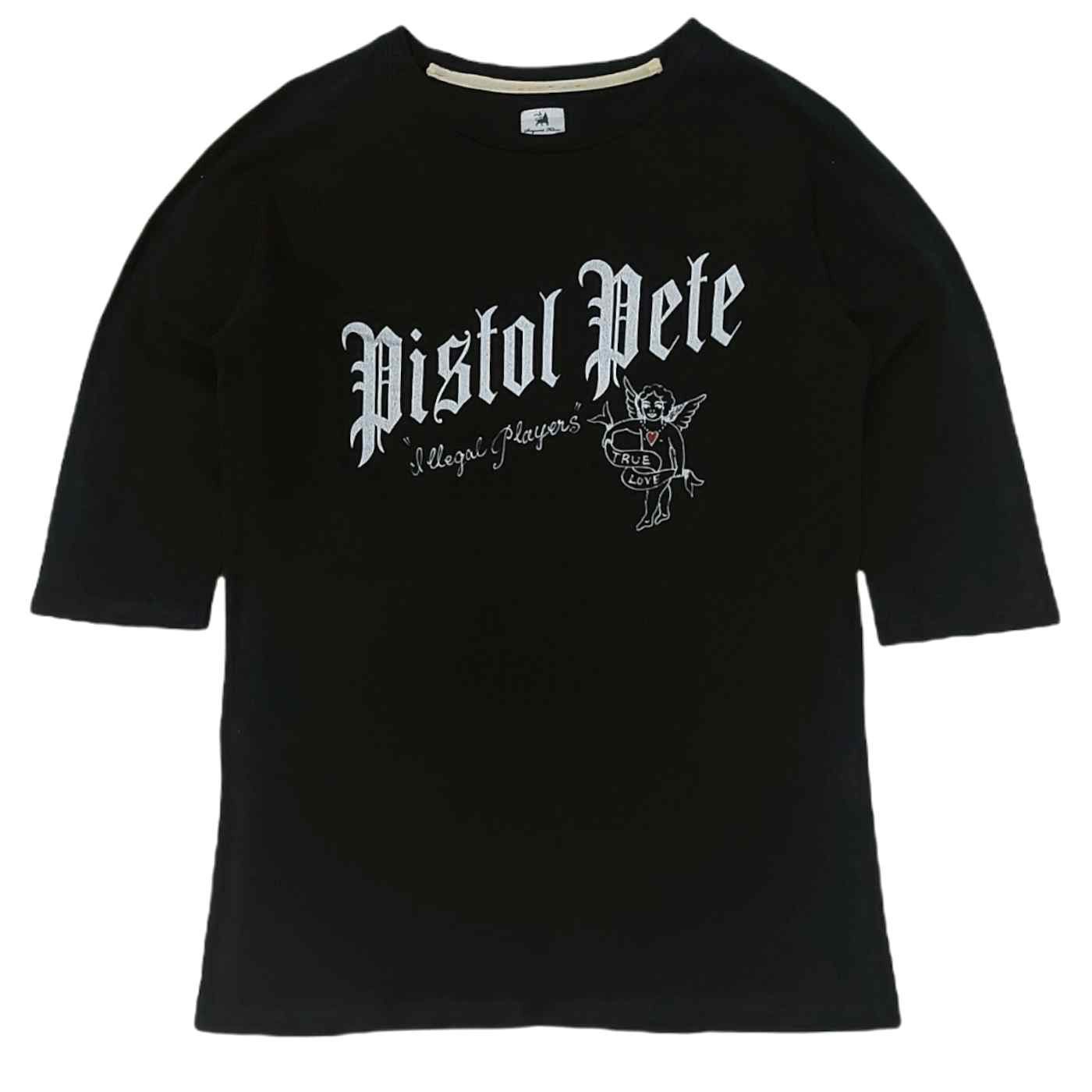 image of Sasquatchfabrix Ss08 Pistol Pete "illegal Players" Tee in Black, Men's (Size Small)