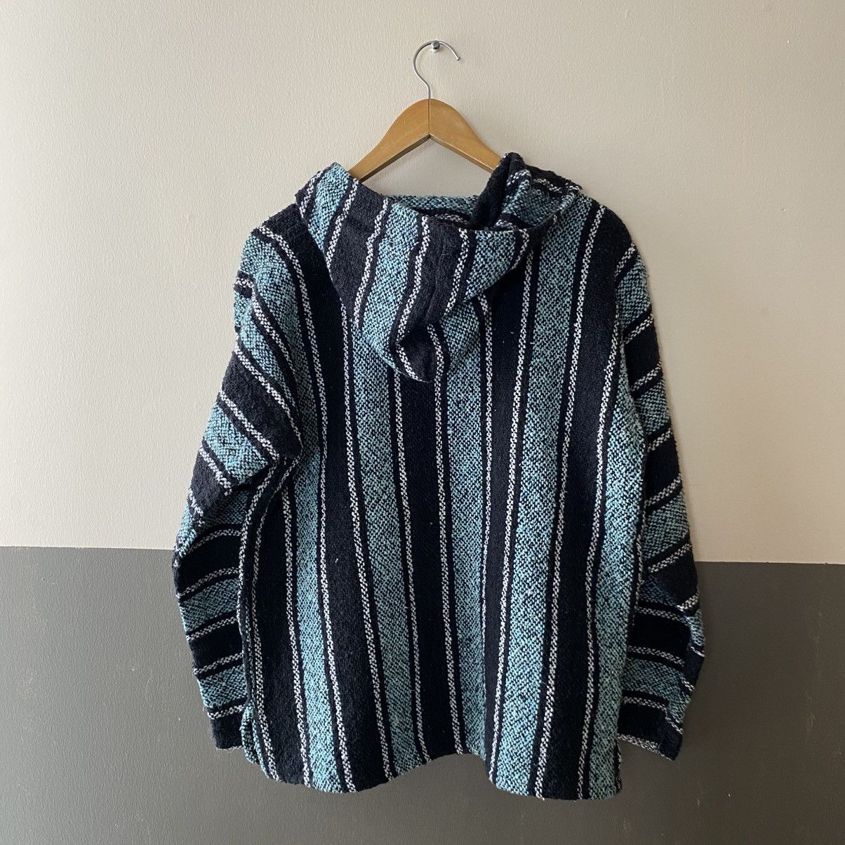 Vintage Black and Turquoise Striped Baja Hoodie Size US S / EU 44-46 / 1 - 15 Thumbnail