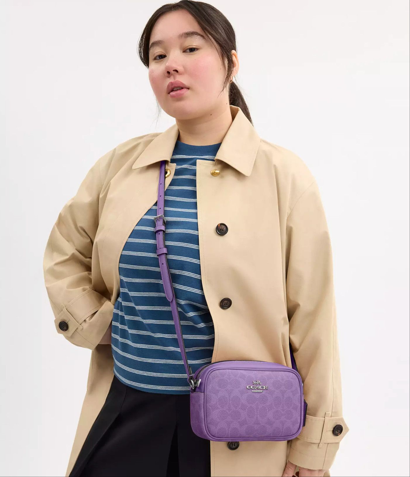 Coach NWT Coach Mini Jamie Camera Bag In Signature Canvas CY752 Size ONE SIZE - 6 Thumbnail