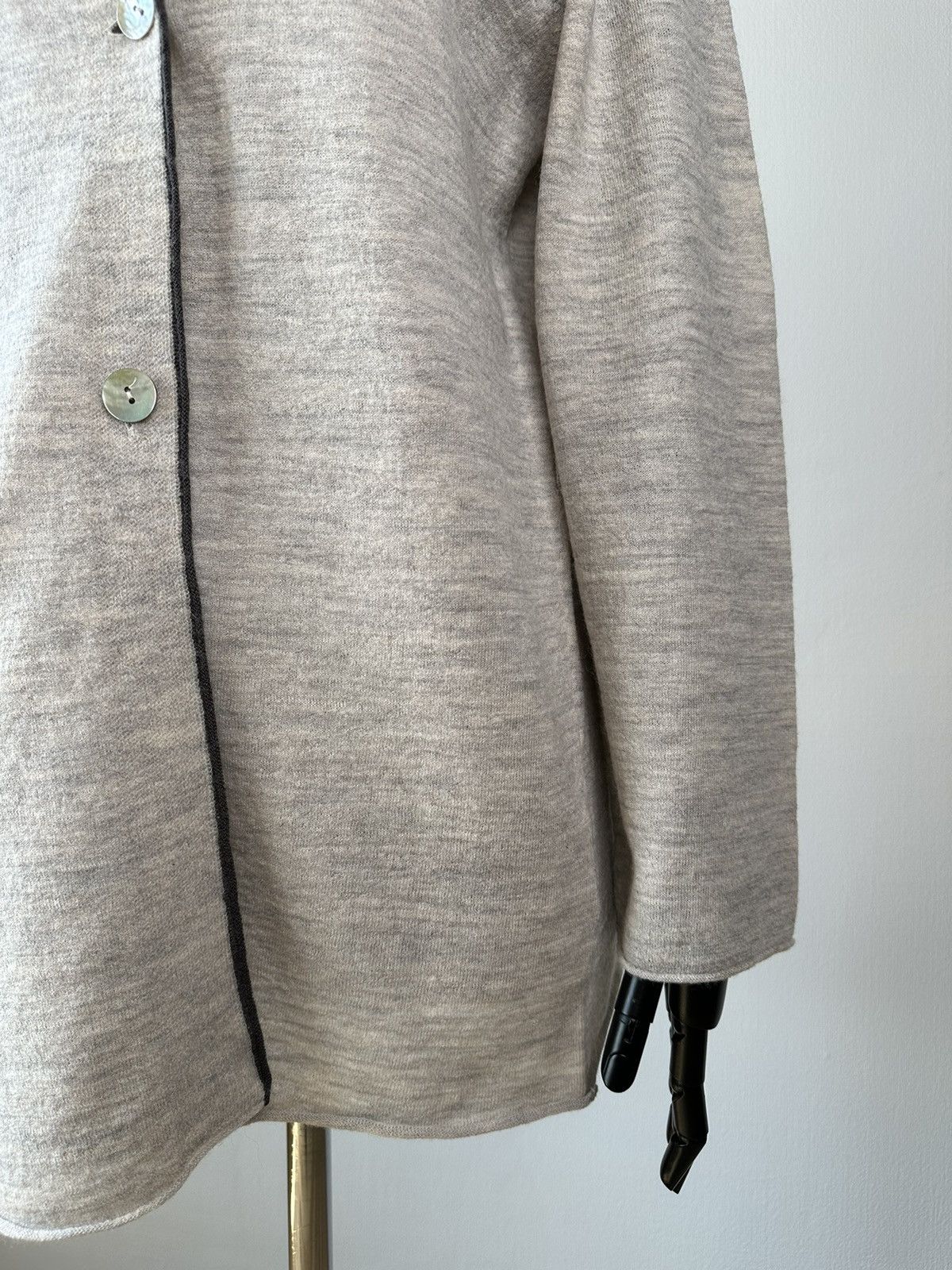 Gudrun Sjoden GUDRUN SJODEN 100% Wool Cardigan Sweater Size L / US 10 / IT 46 - 5 Thumbnail