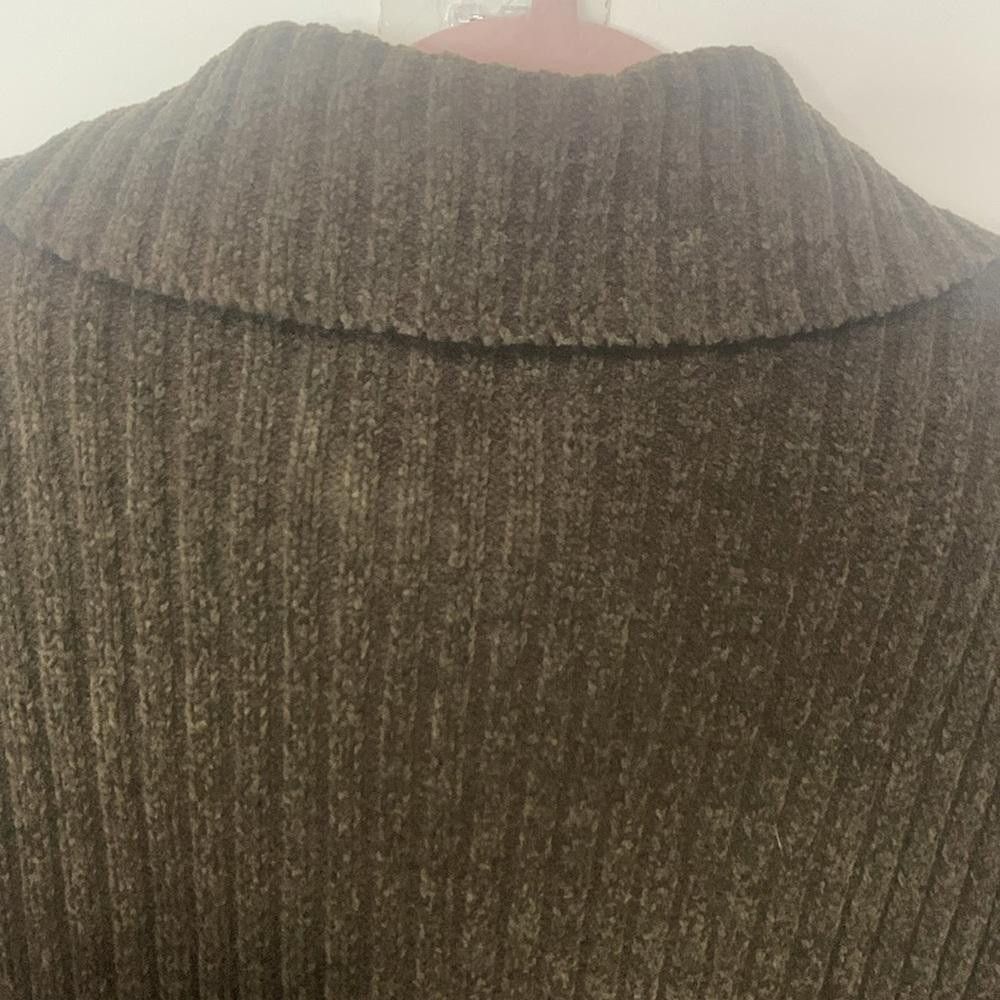 Designer Lady Hathaway Brown Textured Jacket - Stylish Warmth Comfort Size XL / US 12-14 / IT 48-50 - 4 Thumbnail