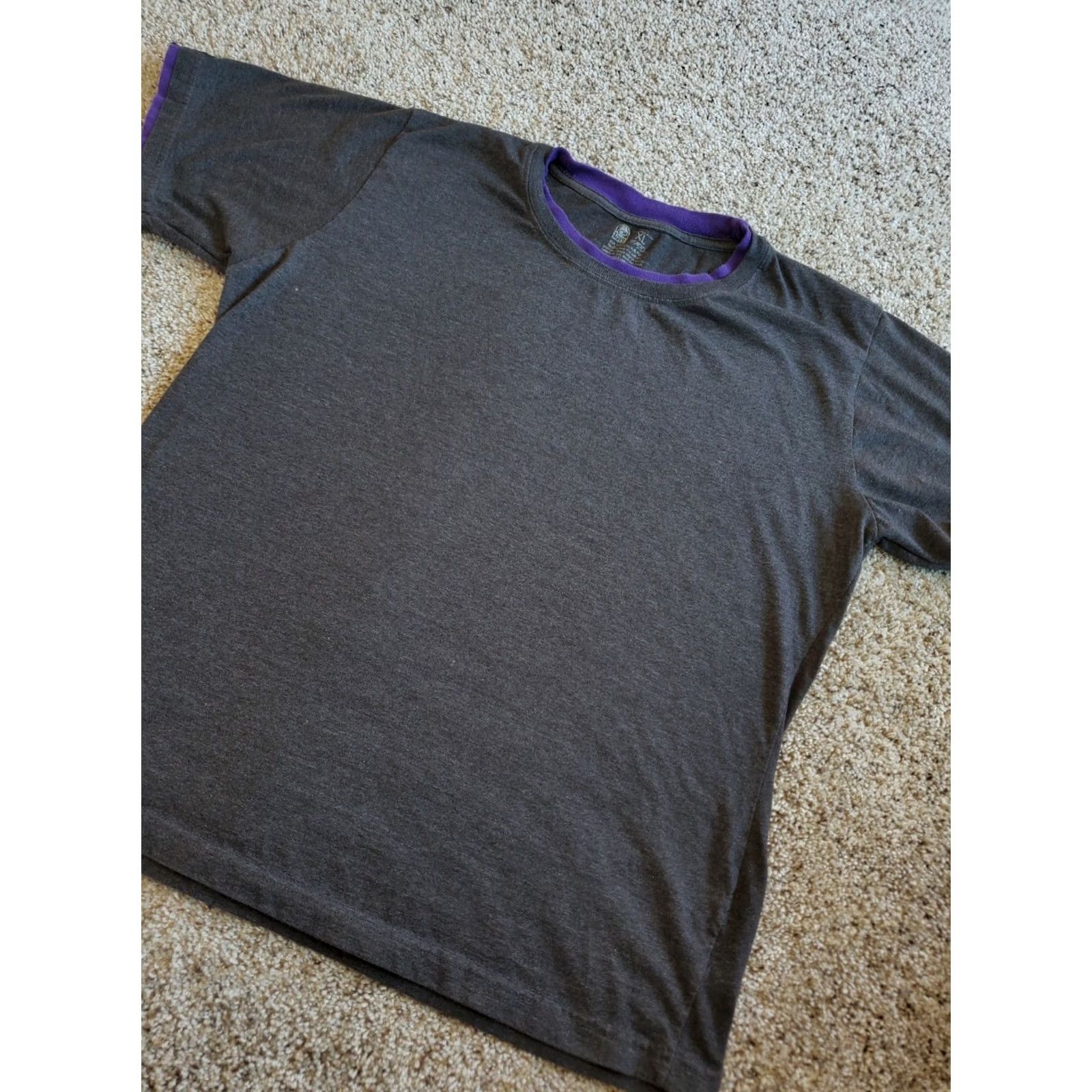Bell Taco Bell T Shirt XL Women Gray Emoji Graphic Purple Trim Short Sleeve Crew Neck Size XL / US 12-14 / IT 48-50 - 2 Thumbnail