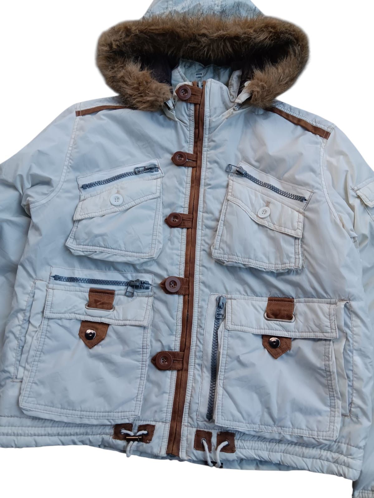 Japanese Brand Japanese Let's plat game fur hoodie LGB style jacket Size US L / EU 52-54 / 3 - 3 Thumbnail