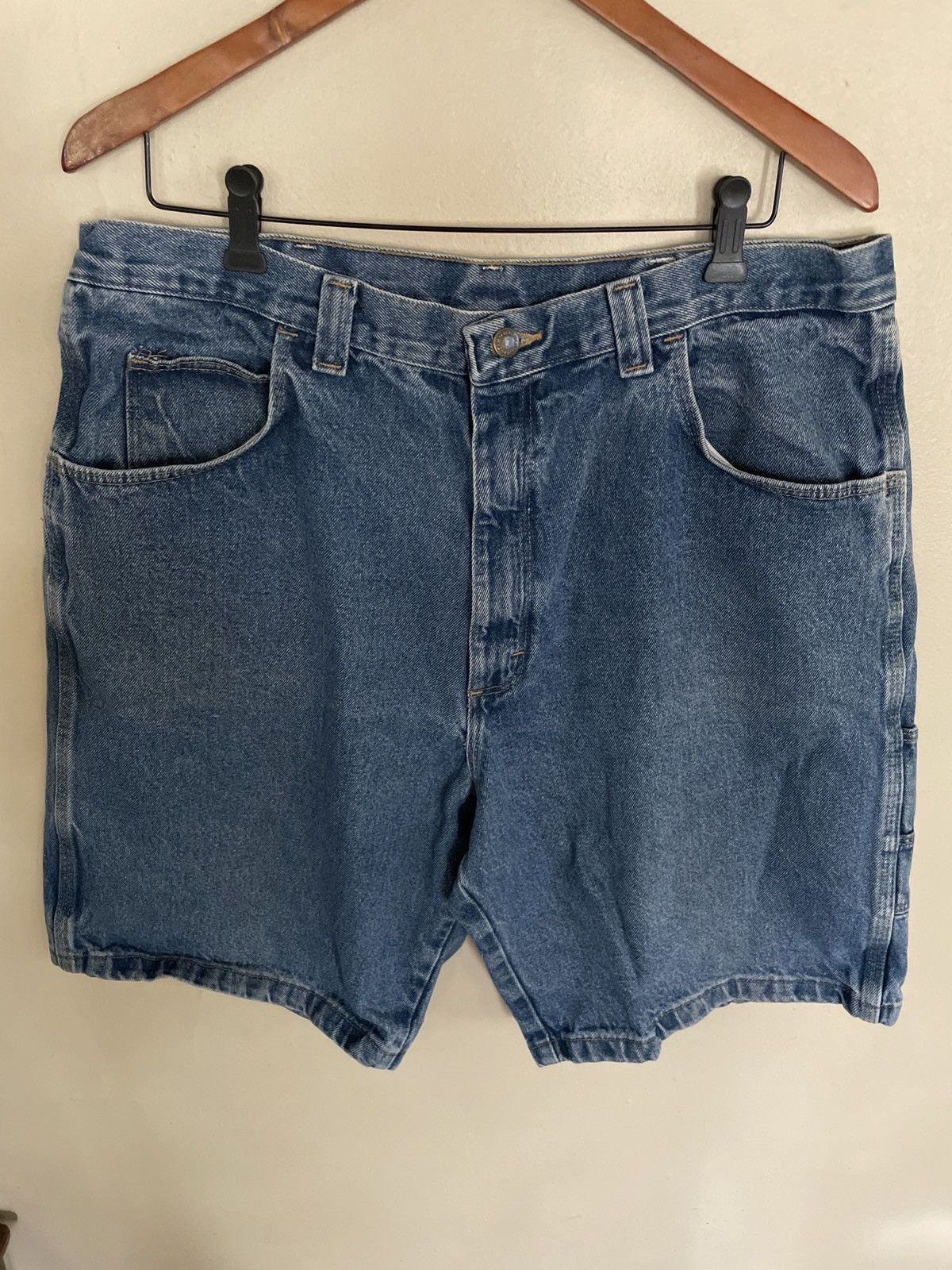 Vintage × Wrangler Wrangler Utility Jean Shorts Men’s Size 38 JORTS Blue Denim Size US 38 / EU 54 - 1 Thumbnail