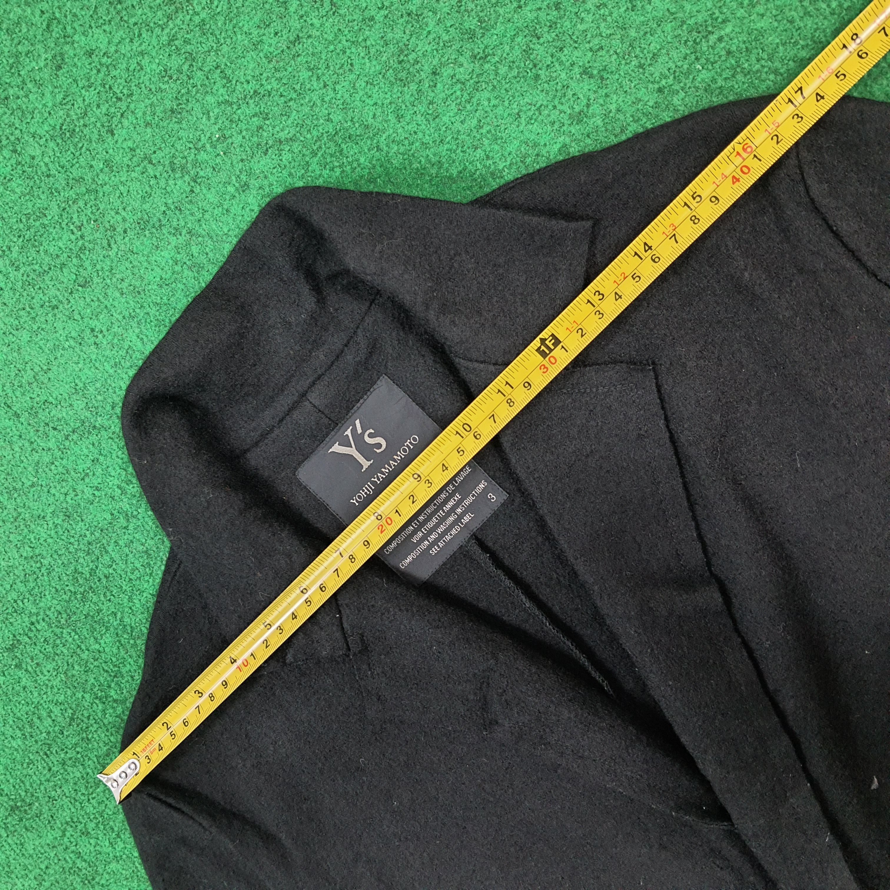 Yohji Yamamoto Vintage Y's Femme Wool Blazer Jacket Clack Cat C296N28 Size XS / US 0-2 / IT 36-38 - 10 Thumbnail