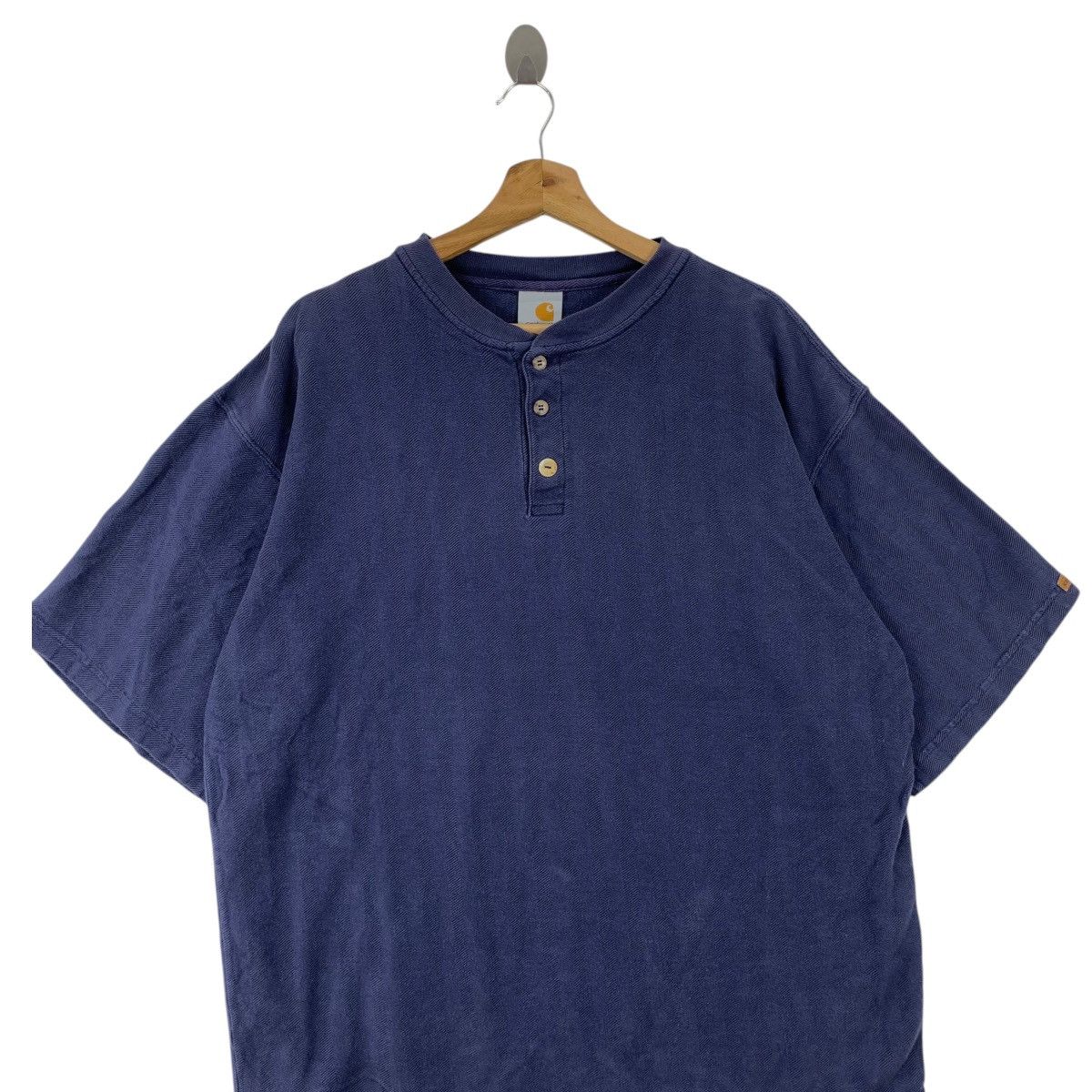 Carhartt Wip Vintage CARHARTT WIP Waffle Henley Baggy Tee Shirt Top Size XL / US 12-14 / IT 48-50 - 2 Thumbnail