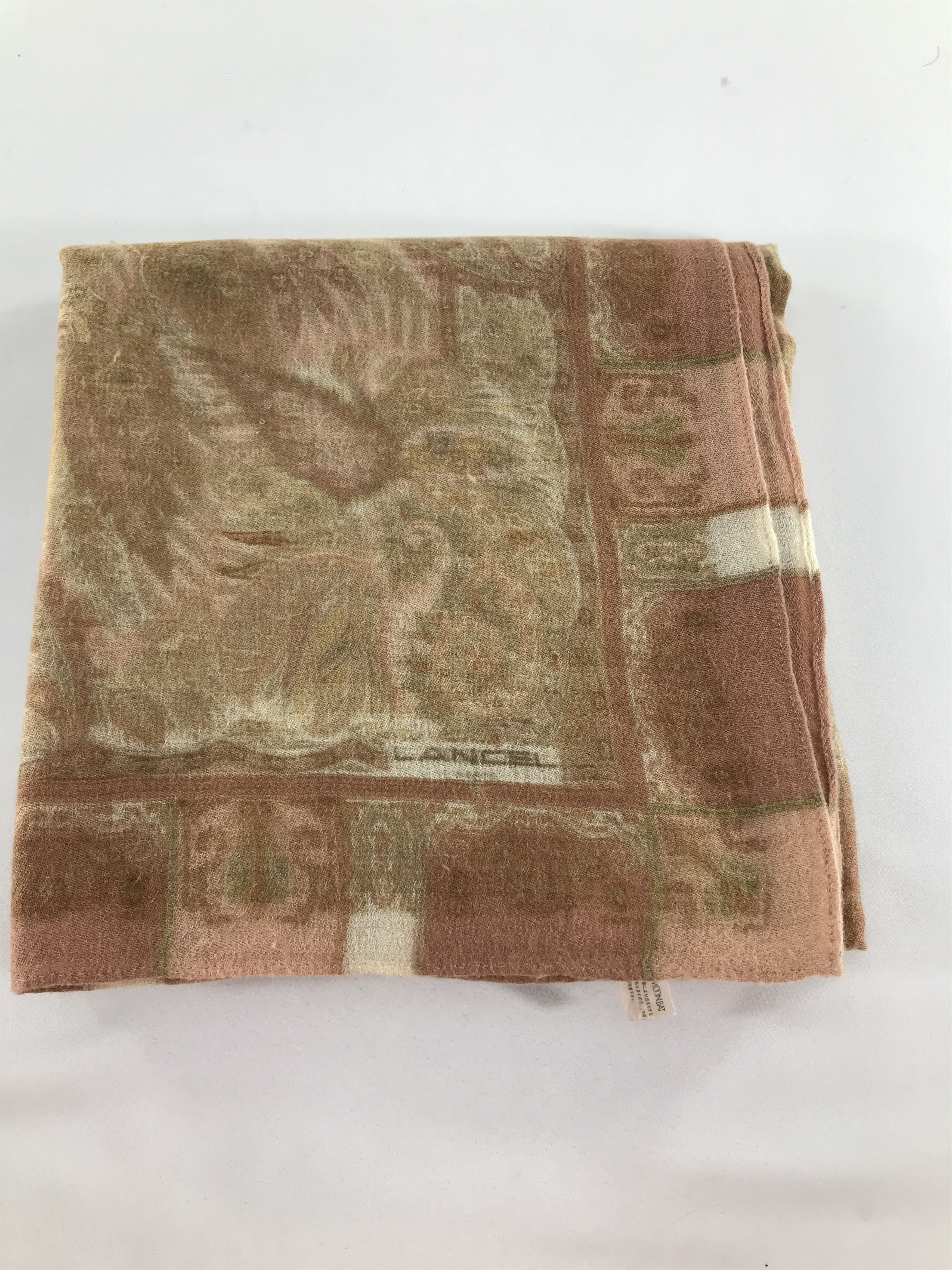 Lancel Lancel Wool Scarf Muffler Shawl Mantilla Veil Babushka V285 Size ONE SIZE - 2 Thumbnail