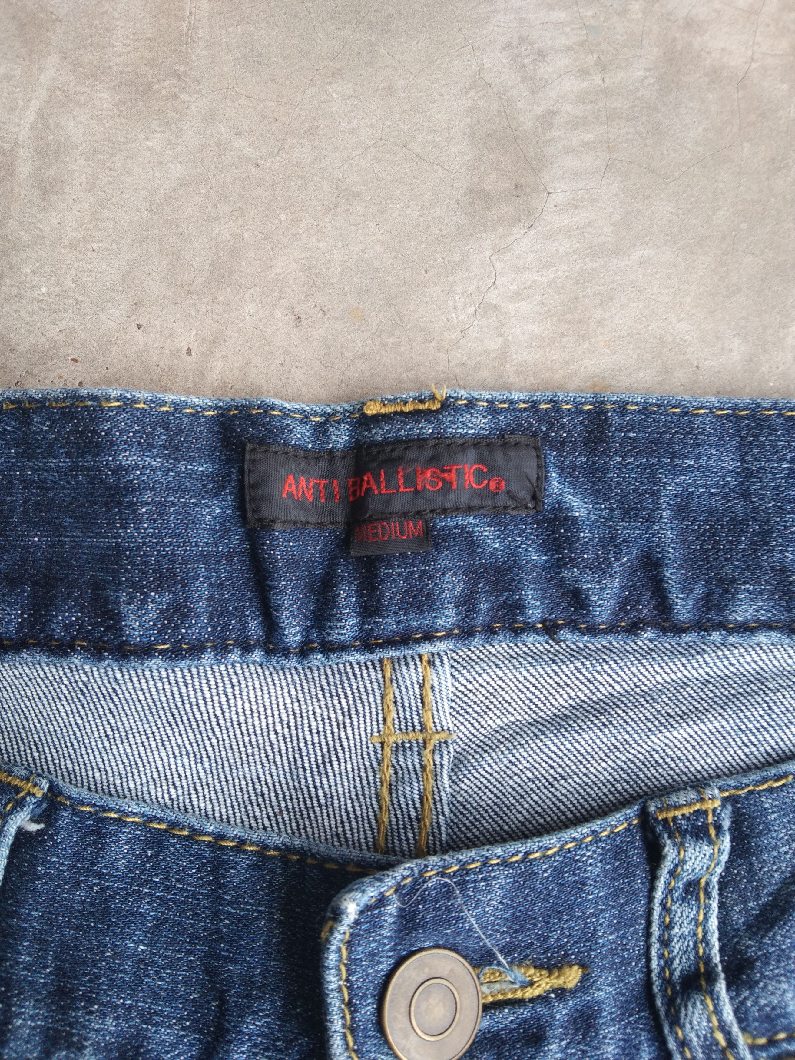 Japanese Brand Vintage Japanese Anti Ballistic Distressed Jeans 30x28 Size US 30 / EU 46 - 5 Thumbnail