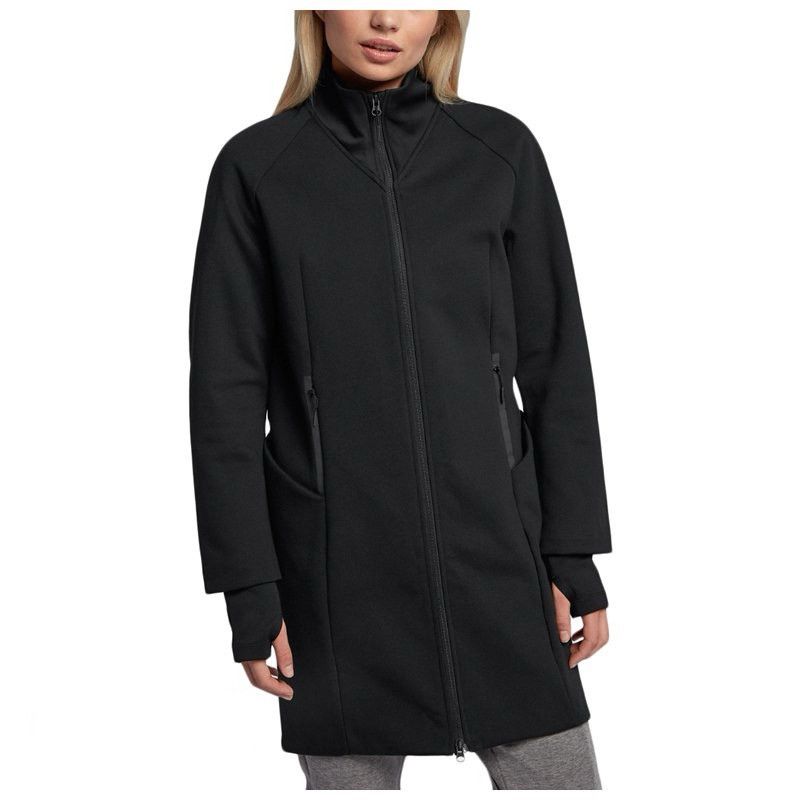 image of Nike Nsw Tech Fleece Water Repellent Jacket in Black, Women's (Size Small)