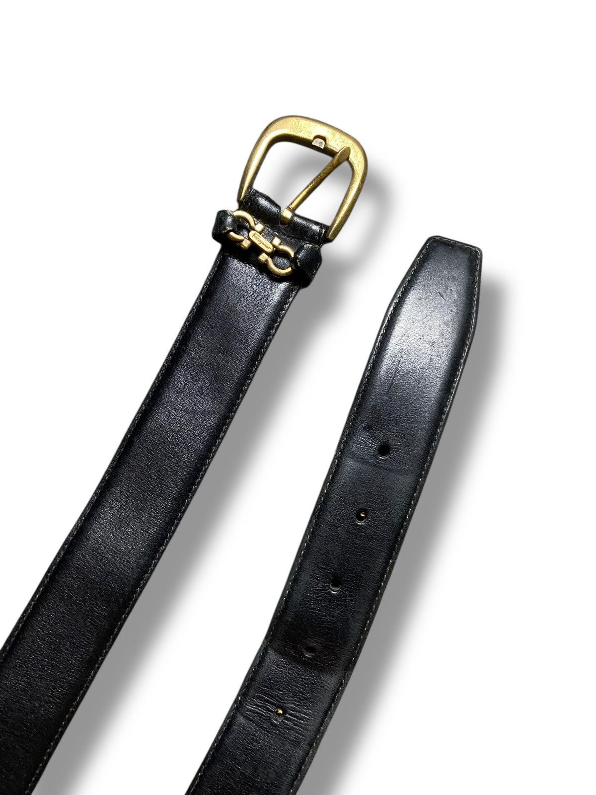 Salvatore Ferragamo Salvatore Ferragamo Leather Belt (142) Size 38 - 4 Thumbnail