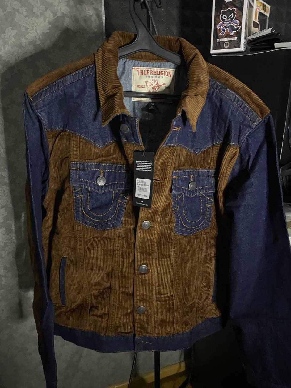 True Religion True Religion Jimmy Corduroy Denim Jacket Size US L / EU 52-54 / 3 - 2 Thumbnail