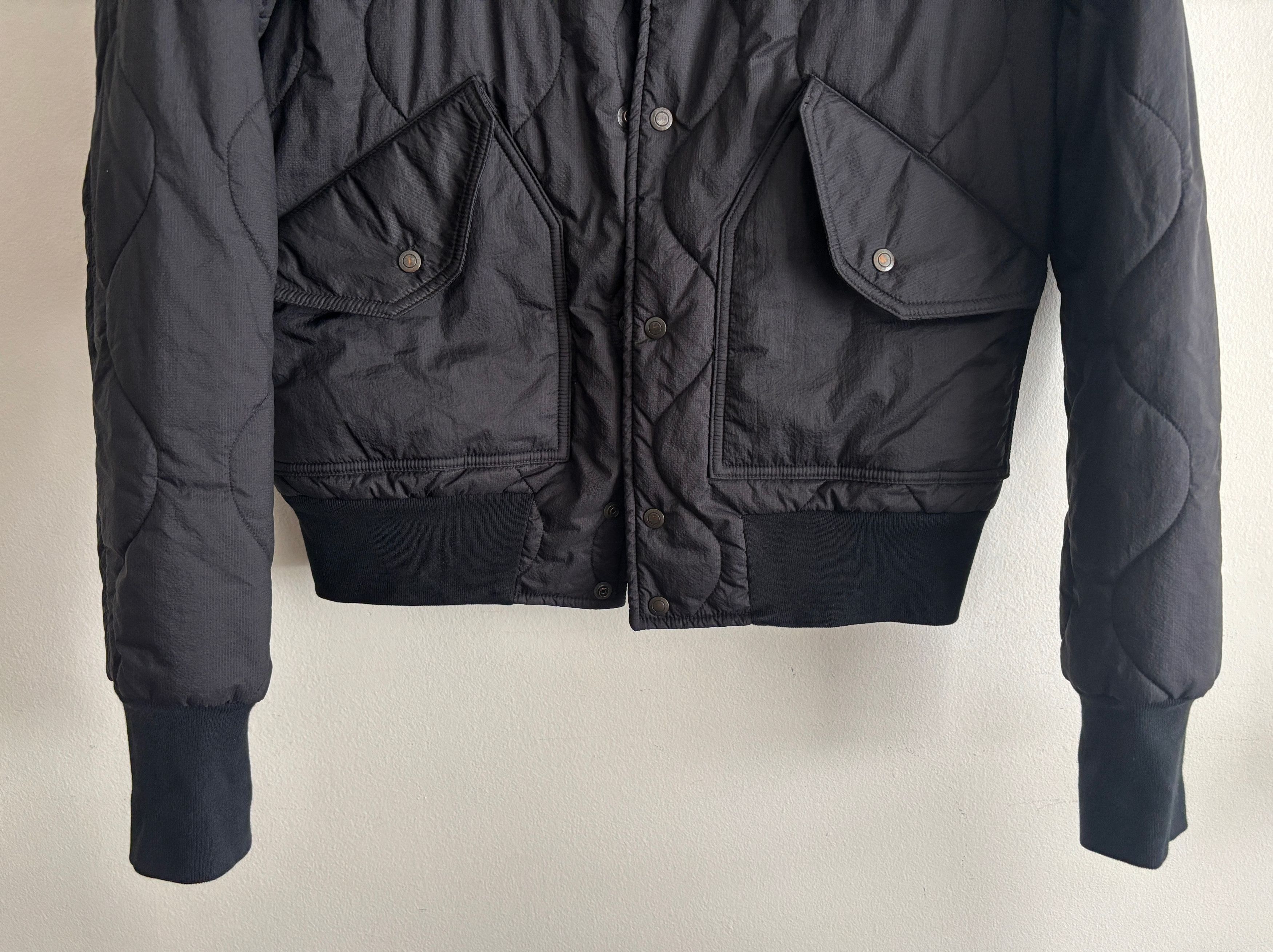 Wings + Horns $ Black Nylon Quilted Primaloft Combat Bomber Jacket - Small Size US S / EU 44-46 / 1 - 3 Thumbnail
