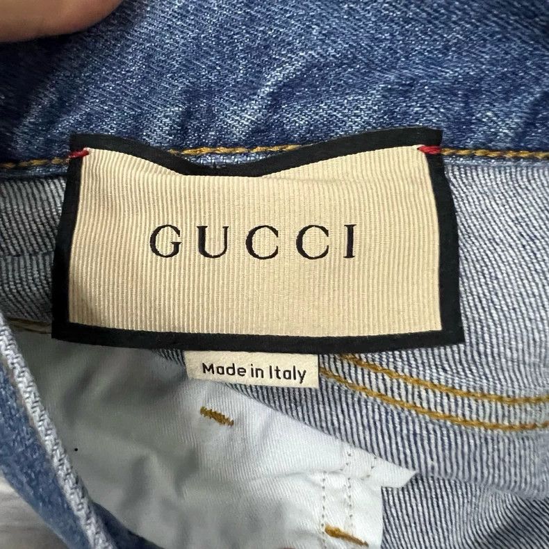 Gucci Gucci Blue washed jeans Size 31" - 3 Thumbnail