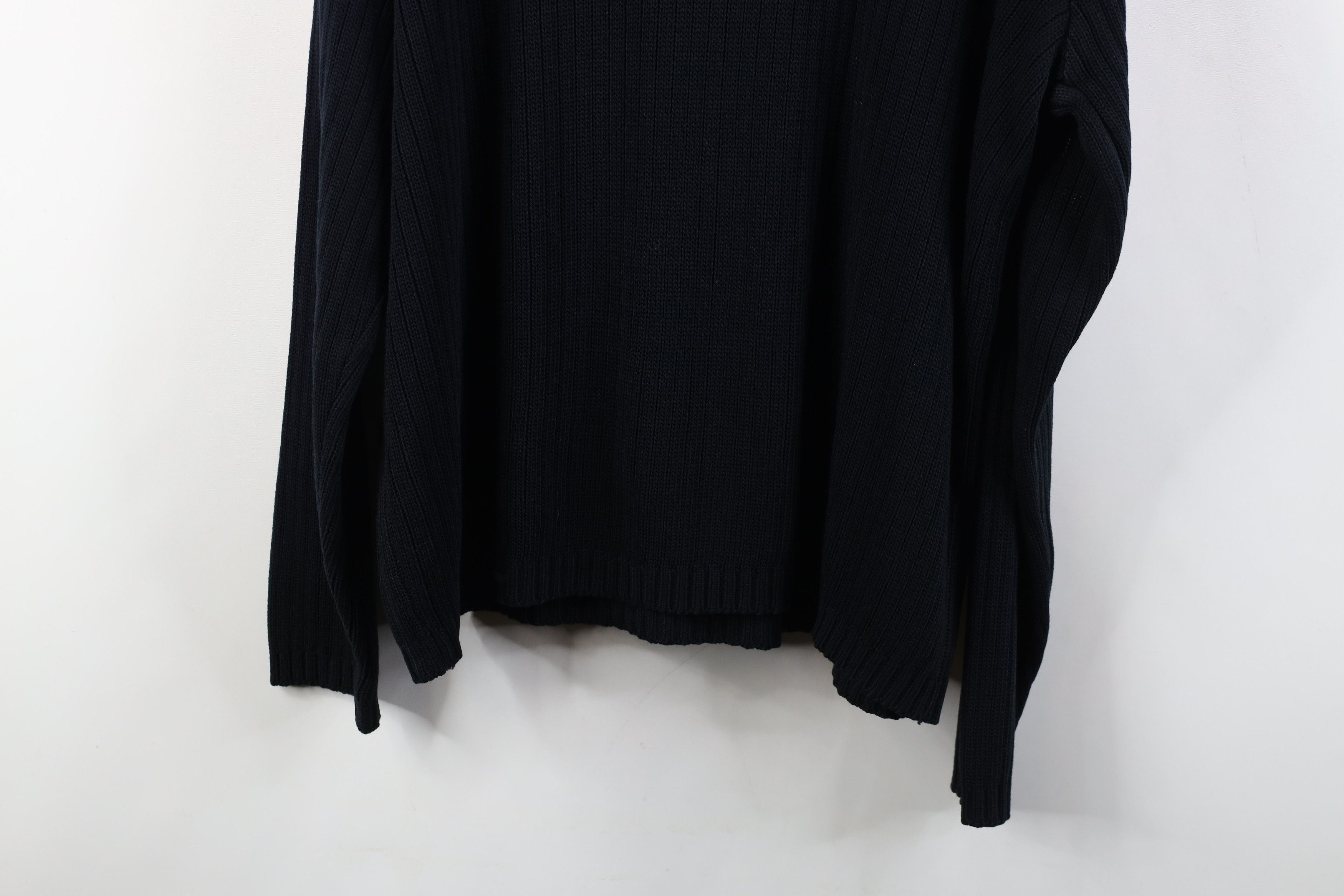 Vintage Vintage 90s Streetwear Thin Ribbed Knit Turtleneck Sweater Size US L / EU 52-54 / 3 - 10 Thumbnail
