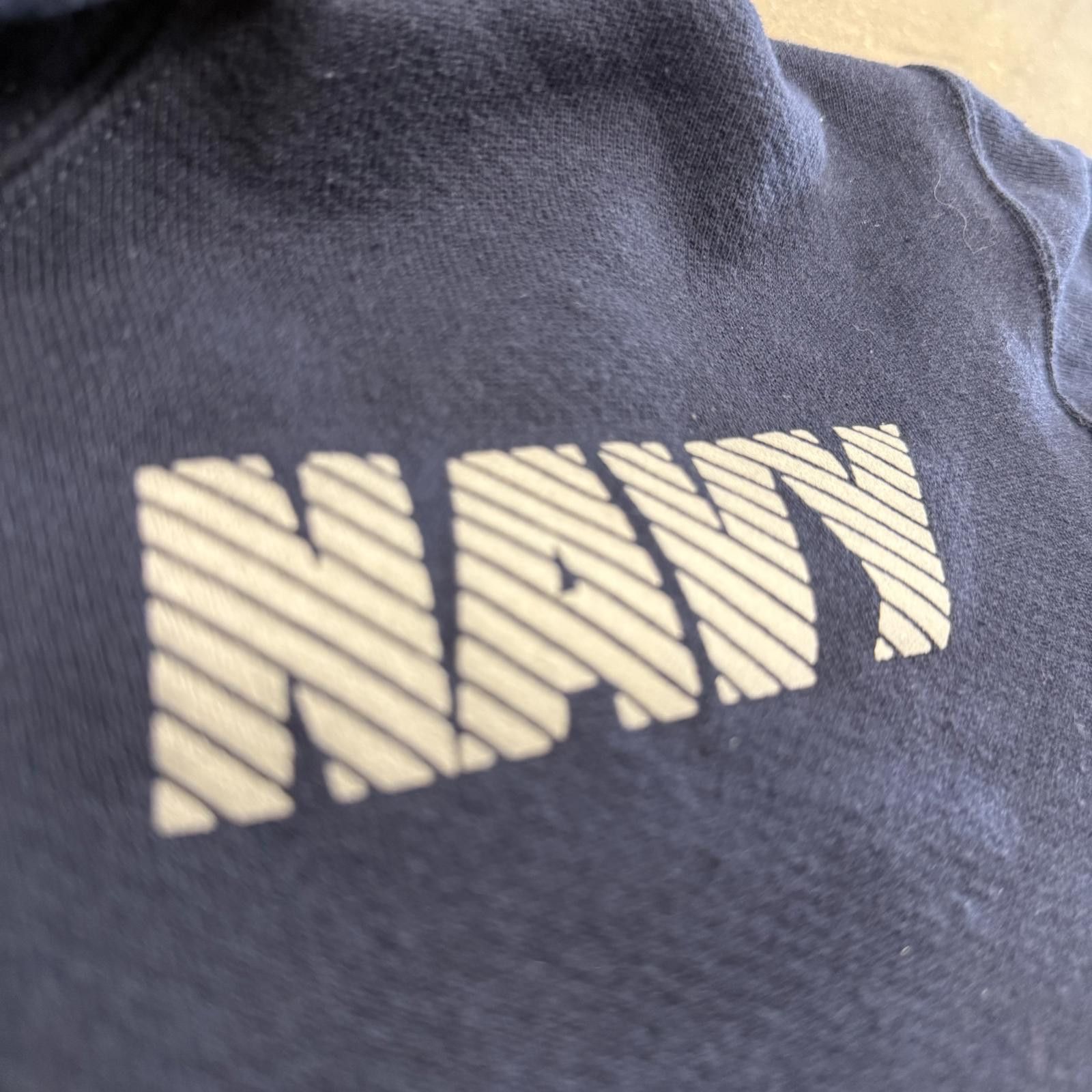 Designer Vtg 90s Authentic U.S. Navy Hoodie Made in USA - S Size US S / EU 44-46 / 1 - 5 Thumbnail