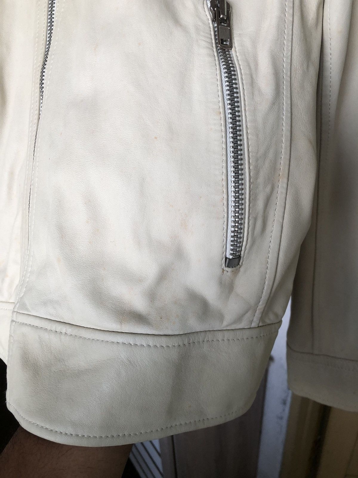 J.Lindeberg Vintage J. Lindebert Distressed Lamb Skin Leather Jacket Size US M / EU 48-50 / 2 - 16 Thumbnail