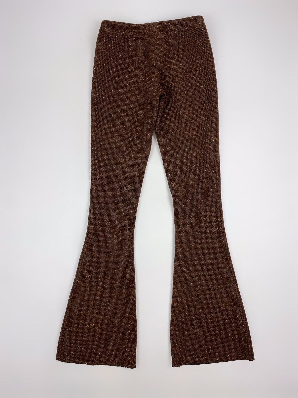 Burberry Prorsum Burberry Prorsum Tangerine Tweed Flared Pants Size 30" / US 8 / IT 44 - 7 Thumbnail