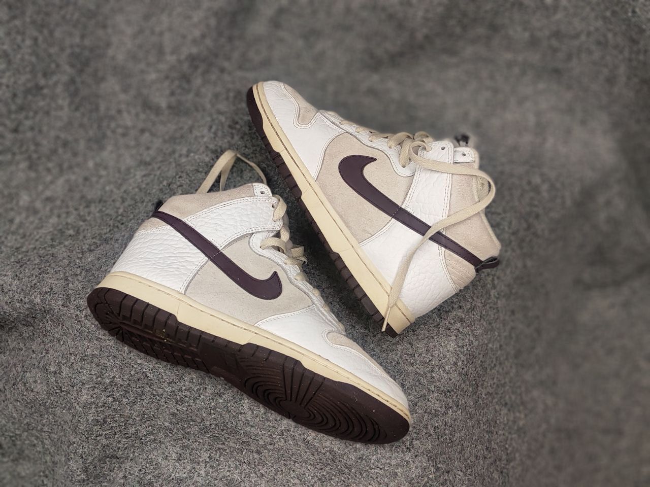 Nike Nike Dunk High Light Orewood Brown Women's Leather Sneakers Size US 8.5 / IT 38.5 - 1 Thumbnail