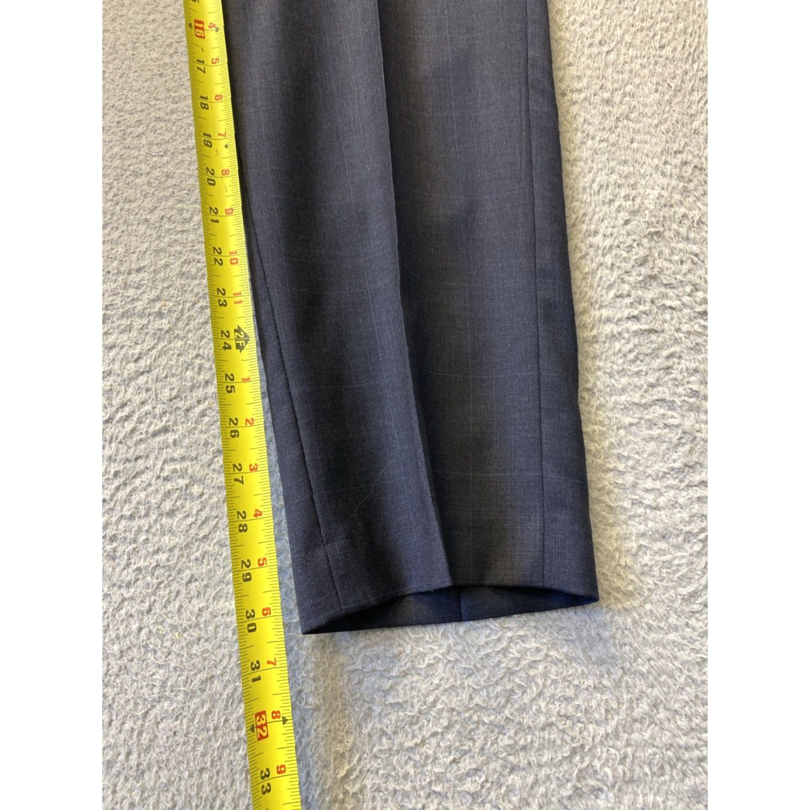 Ralph Lauren LAUREN RALPH LAUREN Dress Pants 38 x 30 Dark Gray Window Pane Slim Fit Belted Mens Size US 38 / EU 54 - 4 Thumbnail