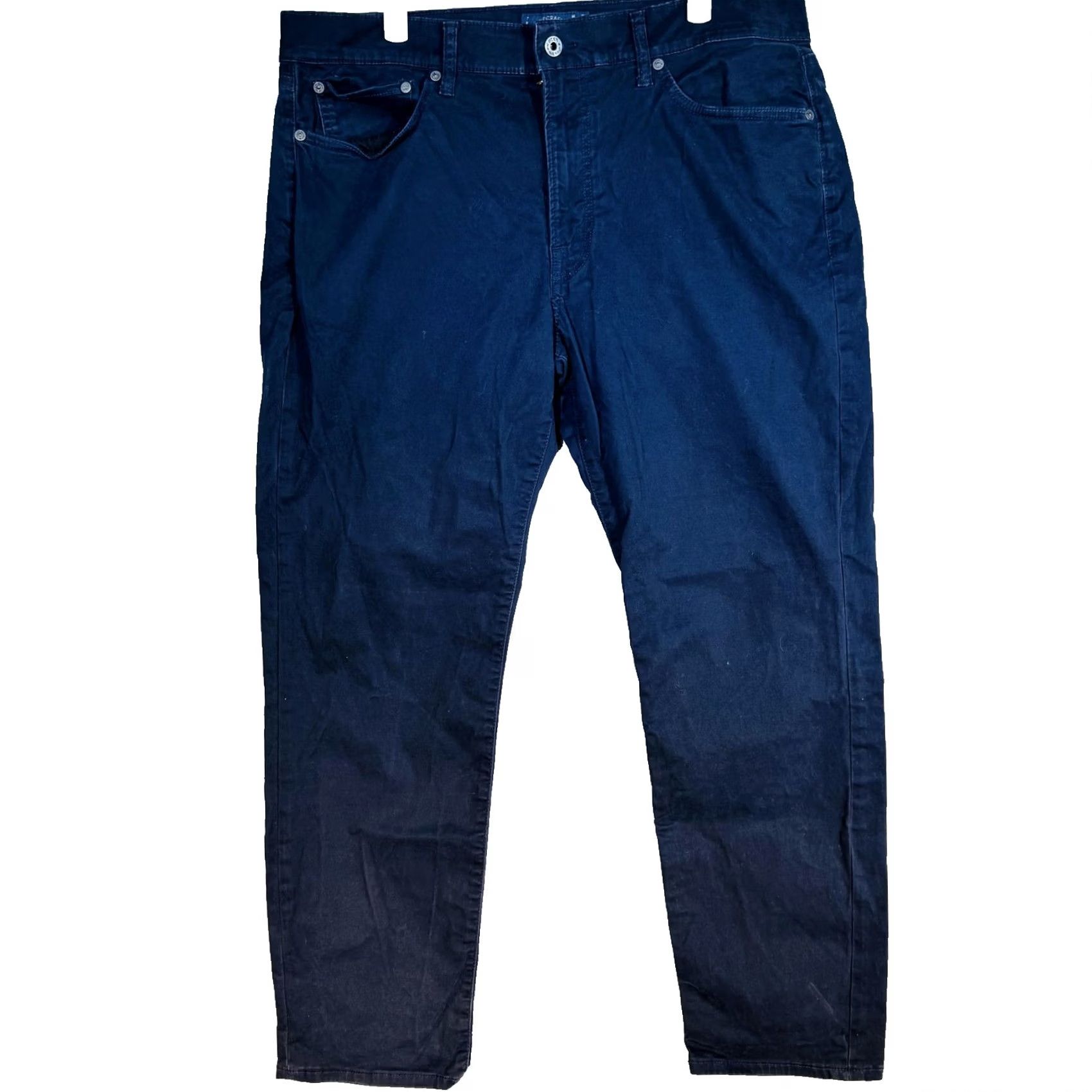 Lucky Brand Lucky Brand 121 Heritage Slim Jeans Mens 32x28 Blue Dark Wash Zip Fly Tapered 5-Pocket Design Logo Size US 32 / EU 48 - 5 Thumbnail
