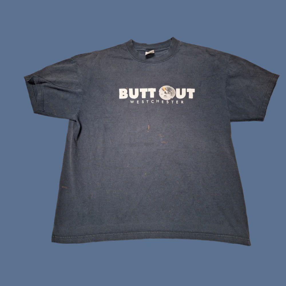 Anvil Vintage Westchester 00s Anti Smoking Cigarette XL T-shirt Grunge Distressed Size US XL / EU 56 / 4 - 1 Thumbnail