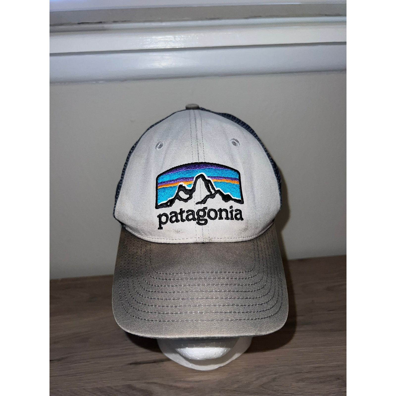 Patagonia Y2K Patagonia Outdoor Mountain Graphic Hat Stain Stained Size ONE SIZE - 1 Thumbnail