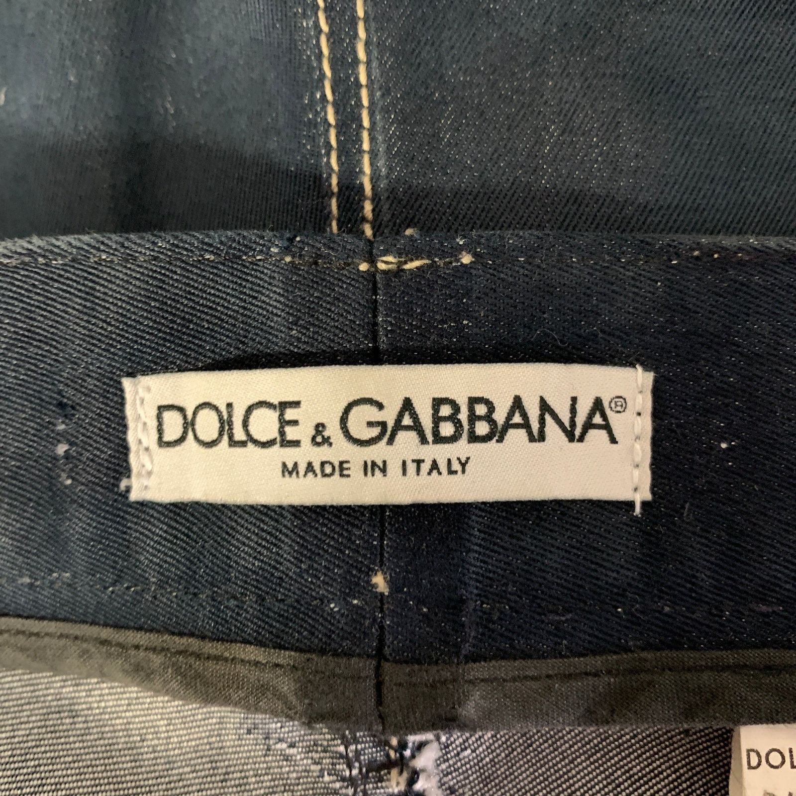 Dolce & Gabbana DOLCE & GABBANA Size 30 Navy Indigo Contrast Stitch Jeans Size US 30 / EU 46 - 5 Thumbnail