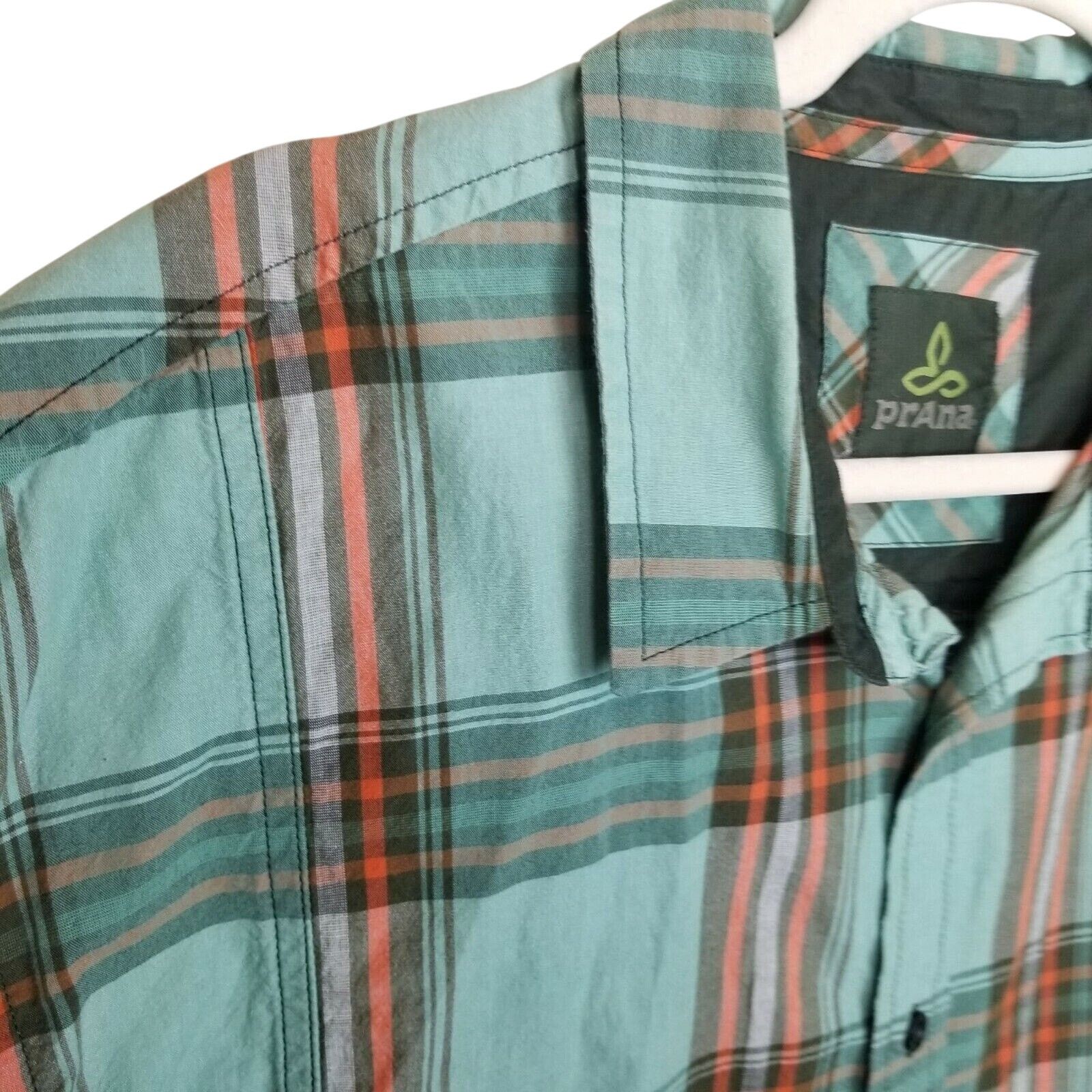 Prana Prana Mens Plaid Organic Cotton Shirt Size XL Gorpcore Size US XL / EU 56 / 4 - 4 Thumbnail