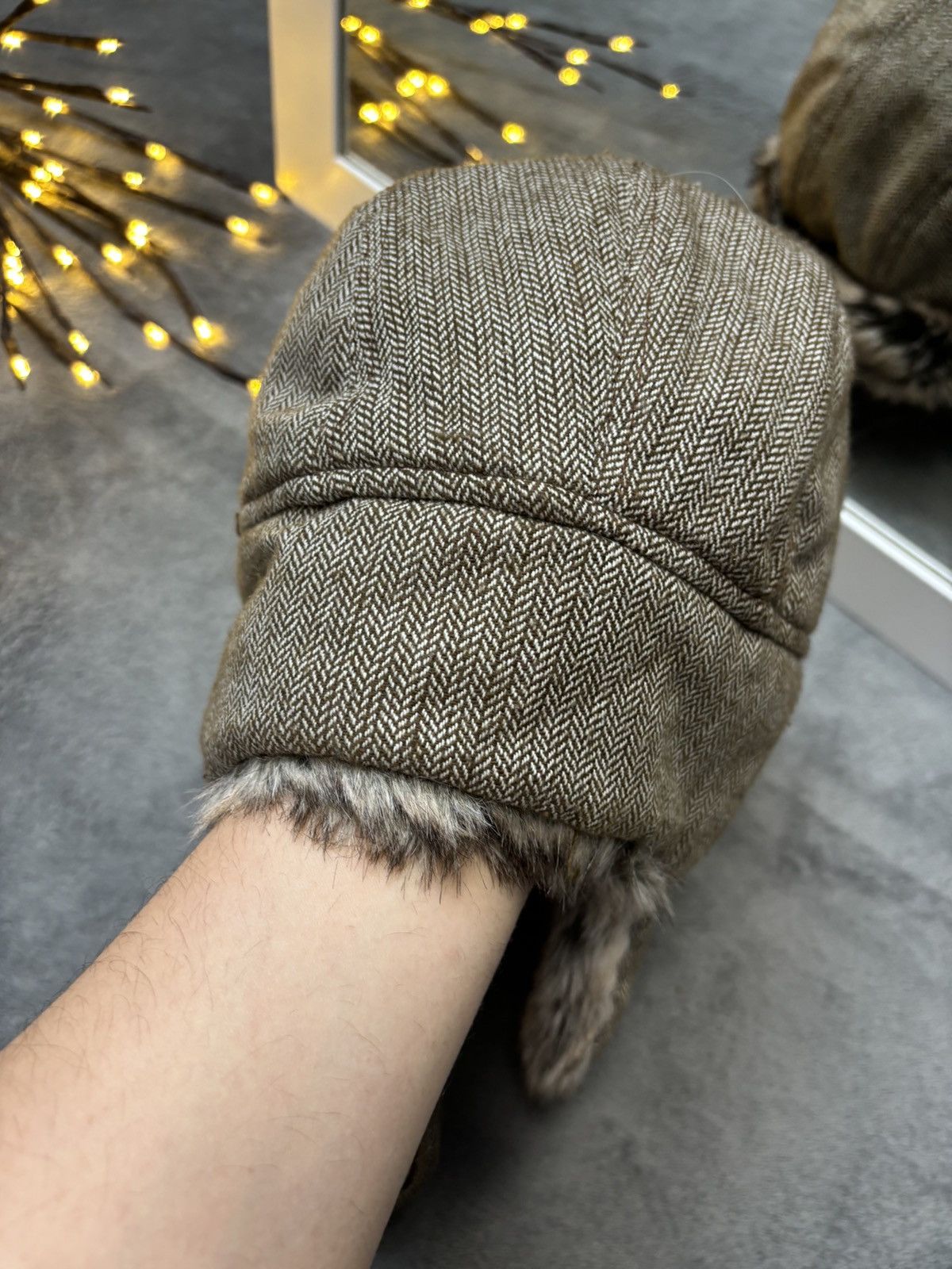 Hysteric Glamour × Vintage Vintage Y2K Japanese brand Ushanka Tweed hype hat Size ONE SIZE - 3 Thumbnail
