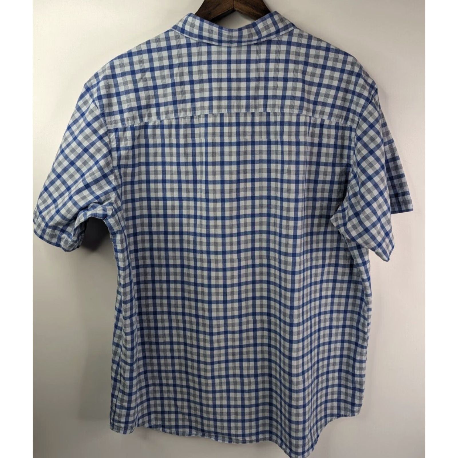 Vintage Columbia Shirt Button-Up Short Sleeve XL Blue Plaid Rapid Rivers II Button Down Casual Travel Mens Size US XL / EU 56 / 4 - 3 Thumbnail