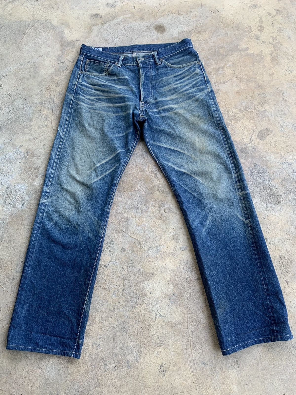 Japanese Brand × Kapital × Vintage Eight-G 880 Redline Selvedge Distressed Denim Size US 32 / EU 48 - 3 Thumbnail