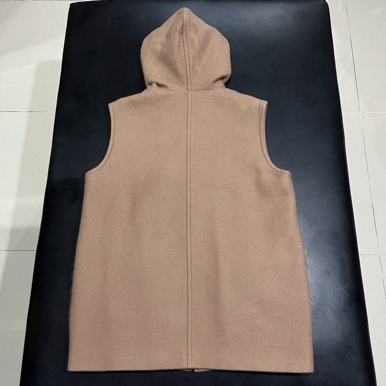If Six Was Nine Mila Owen fur pocket vest hooded if6was9 style wool blend Size US M / EU 48-50 / 2 - 2 Thumbnail