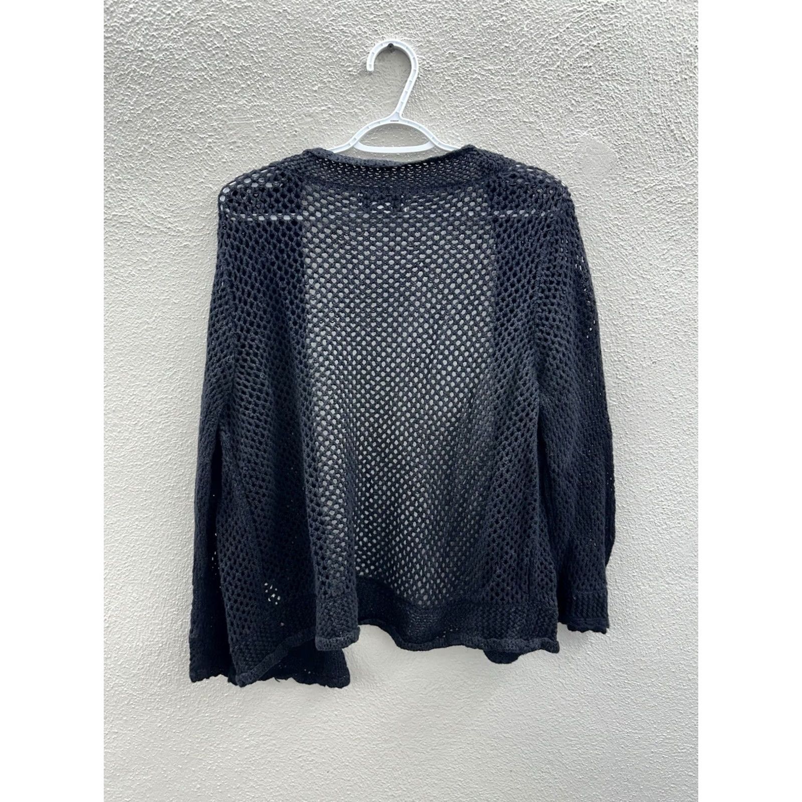 Vintage Sag Harbor Cardigan Sweater Open Front Black Womens XL Knit Open-Knit Pullover Cardigan Casual Business Size L / US 10 / IT 46 - 6 Thumbnail