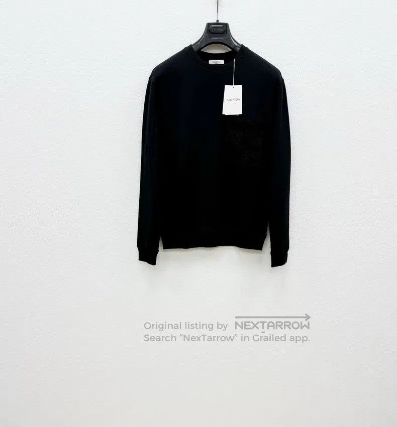 Valentino Valentino Woven pocket sweatshirt Size S / US 4 / IT 40 - 1 Thumbnail
