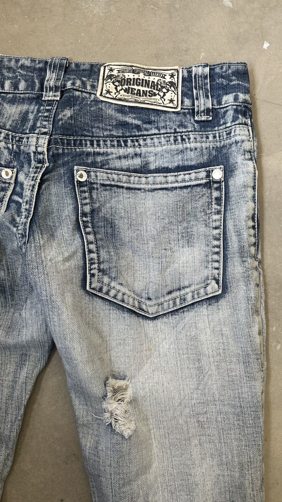 Japanese Brand THE VINTAGE SHERIFF DISTRESSED JEANS Size US 32 / EU 48 - 13 Thumbnail