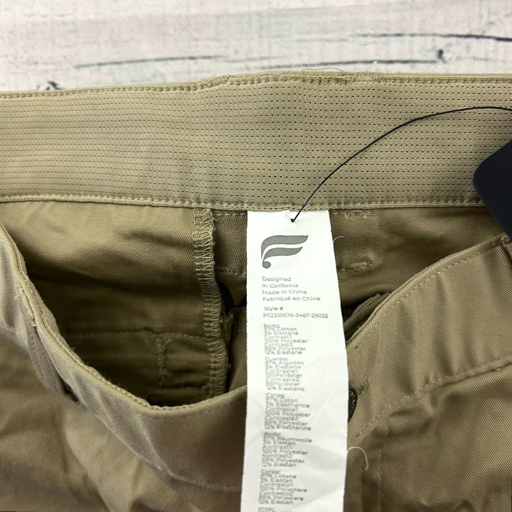 Fabletics Fabletics Chino Slim Pants Men 29x32 Beige Khaki Modern High Side Slim Fit Pants Mens XS-XXL Notation N/A Size US 29 - 3 Thumbnail