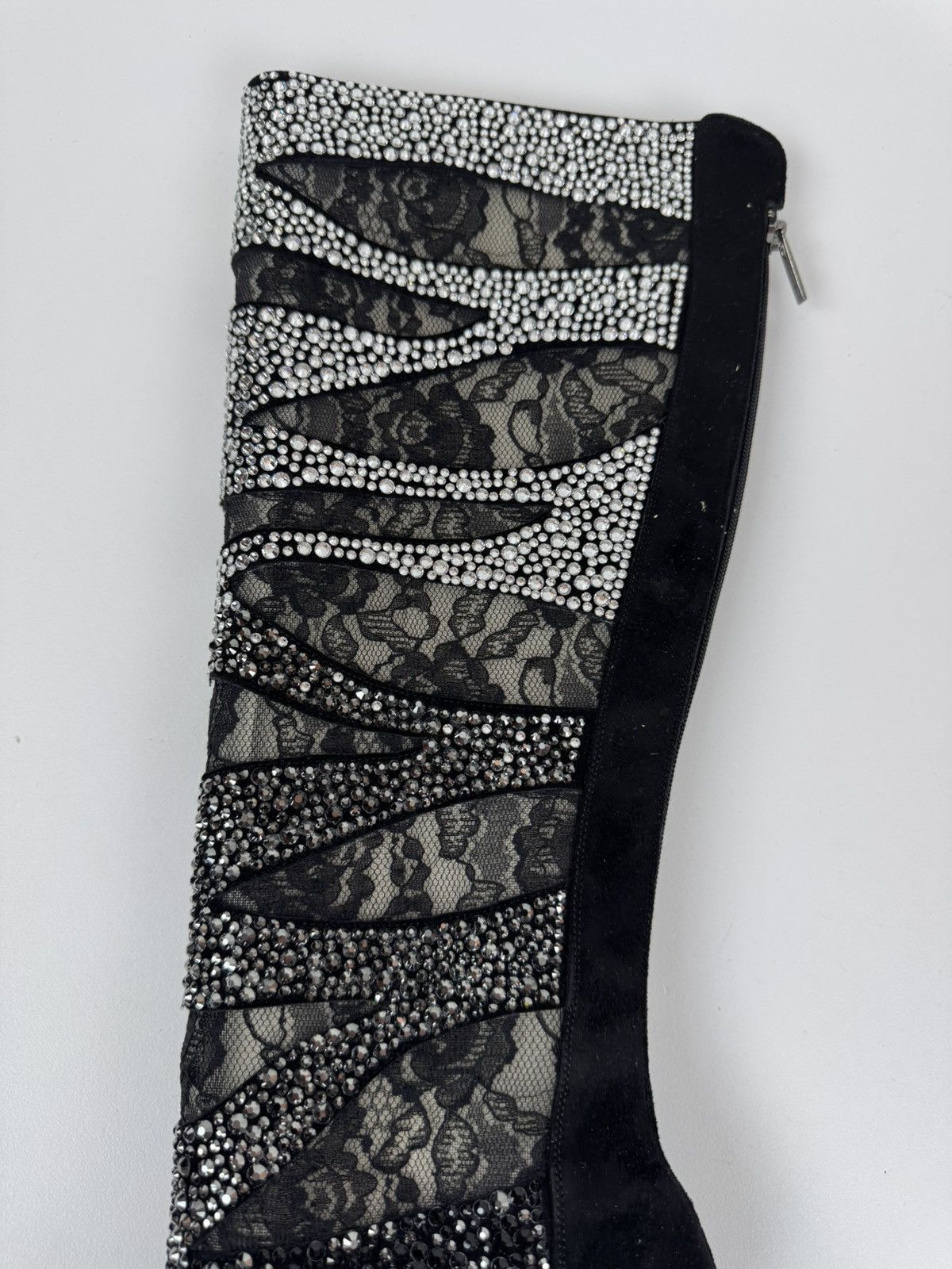 Le Silla LE SILLA Limited Edition HIGH Crystal Lace Black BOOTS 40 Size US 10 / IT 40 - 20 Thumbnail
