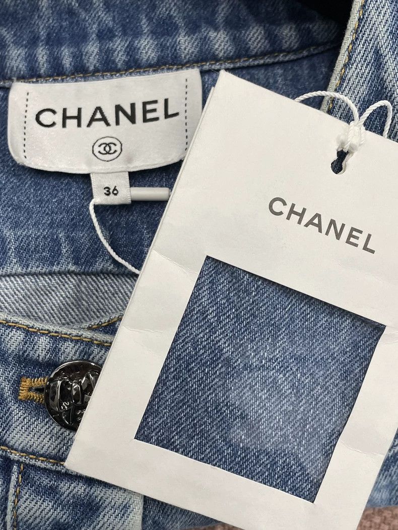 Chanel Chanel 25K blue bow denim vest jacket Size XS / US 0-2 / IT 36-38 - 4 Thumbnail
