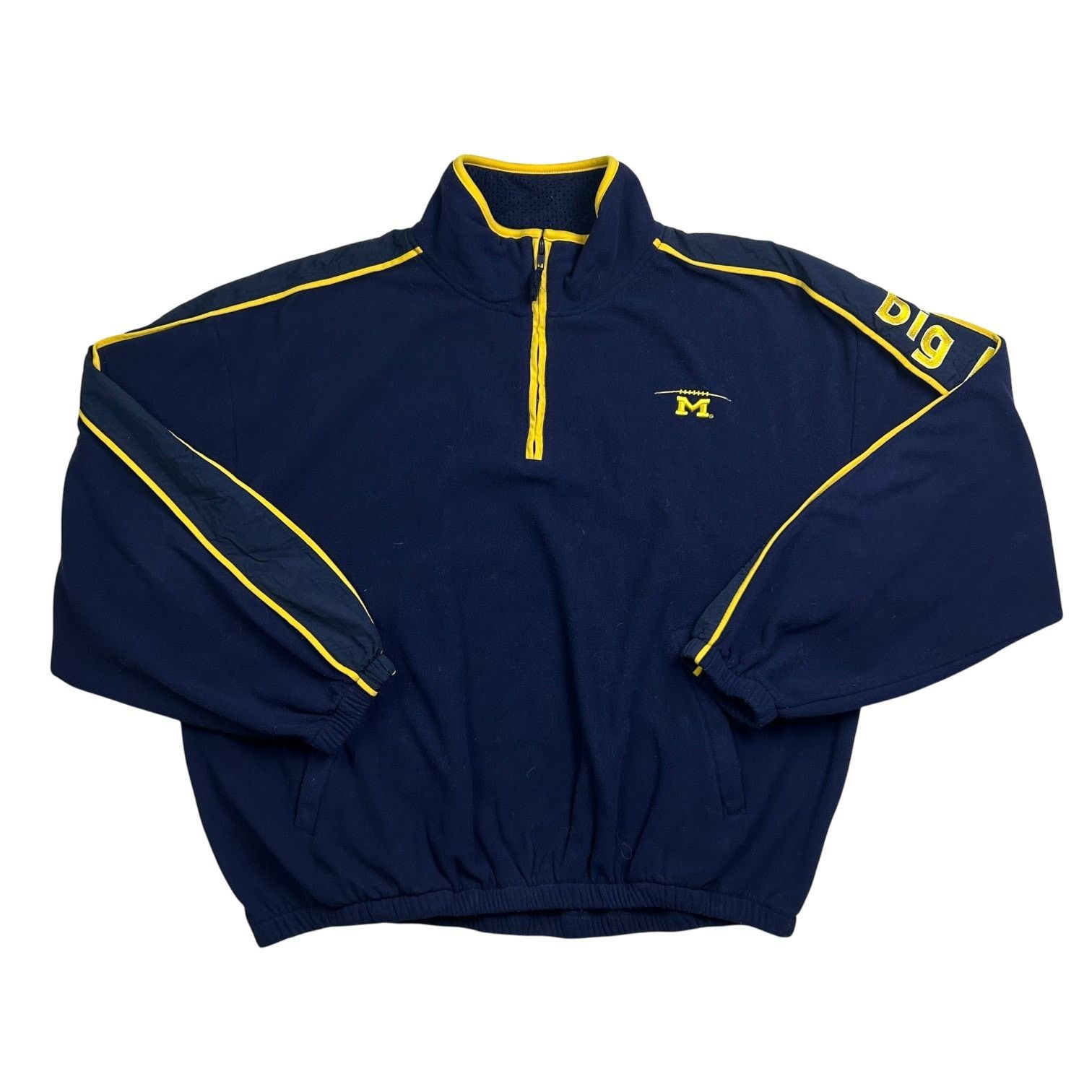 Puma Vintage Y2K University of Michigan Puma Quarter-Zip Sweater Size US XXL / EU 58 / 5 - 1 Thumbnail