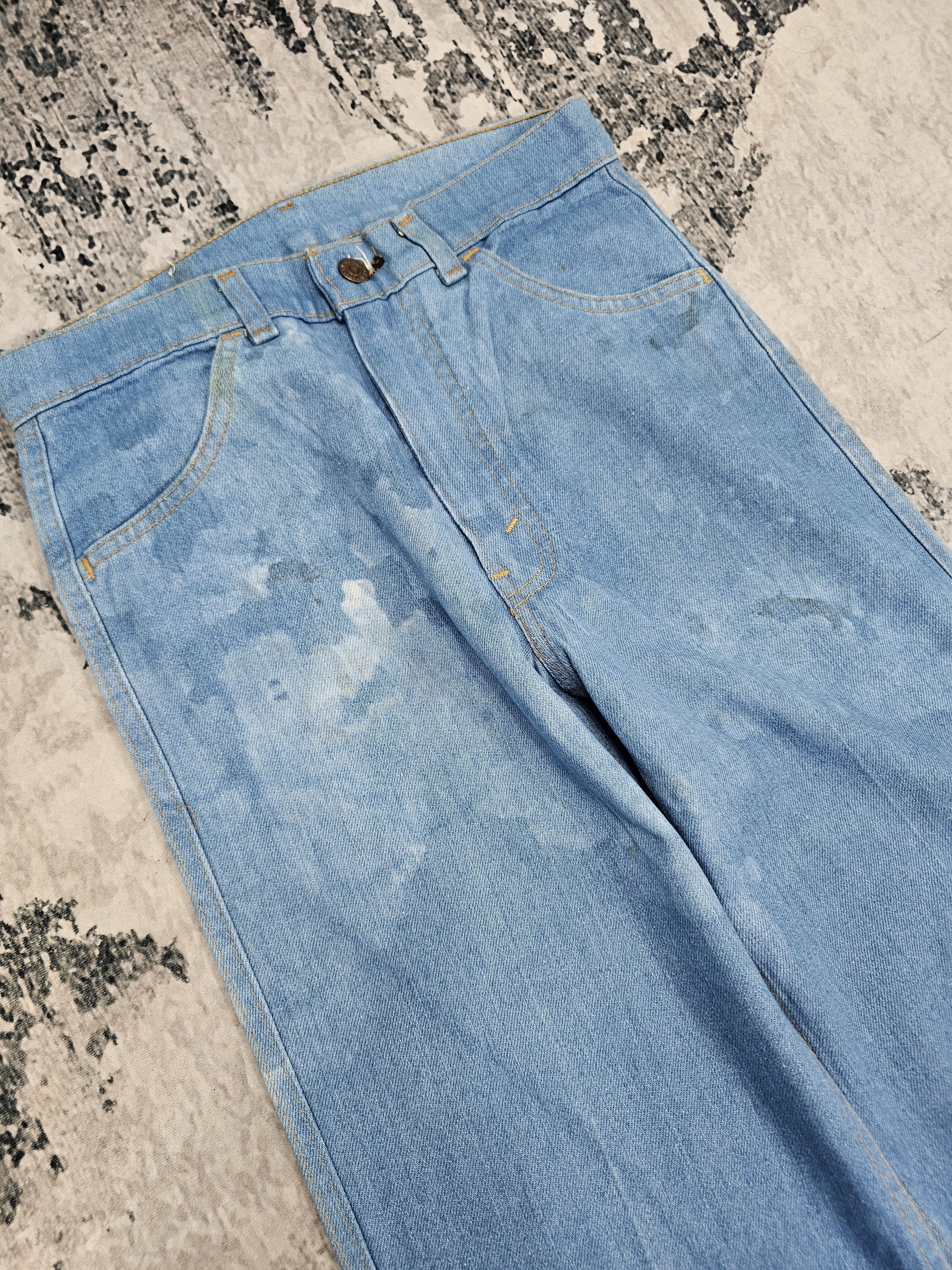 Levi's Vintage Clothing Vtg 70's LEVIS Boot Cut Flare Bleach Jeans Made In USA L0553 Size US 28 / EU 44 - 5 Thumbnail